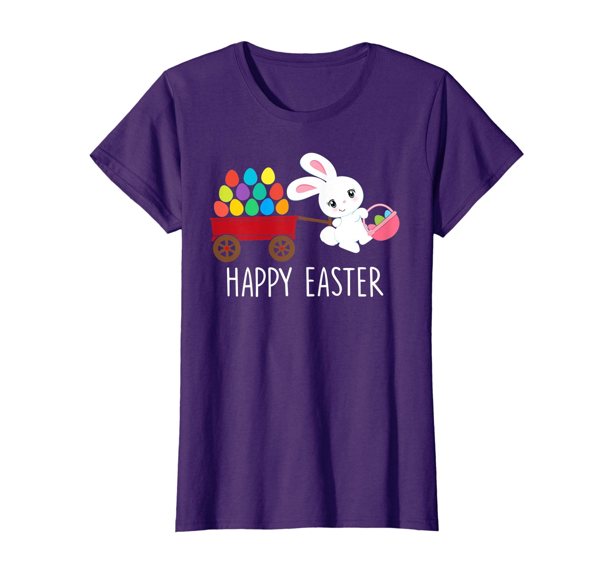 Bunny Shirt Girls Kids Toddlers HAPPY EASTER Egg Hunt Basket