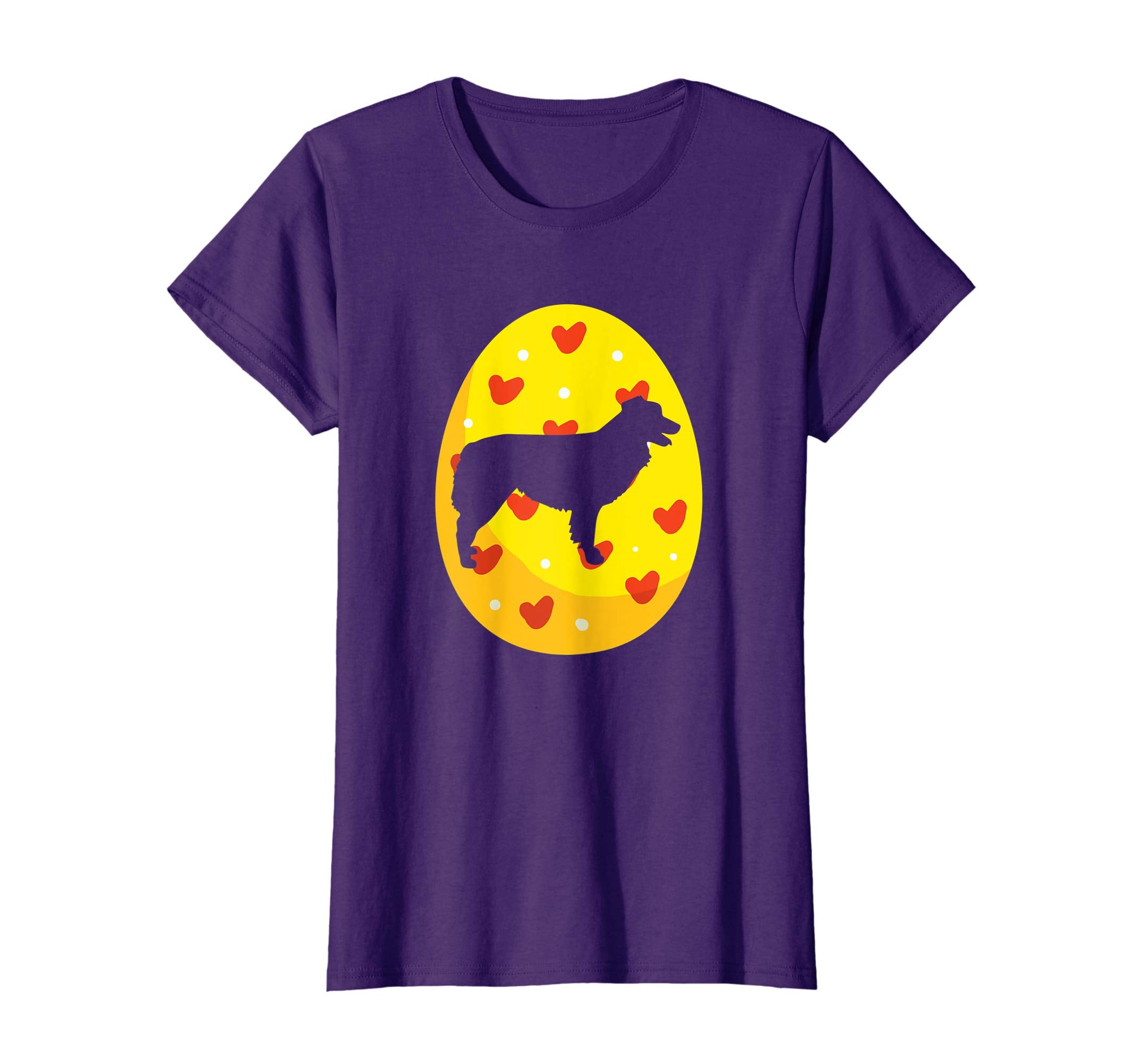 Australian Shepherd Easter Bunny Egg T-Shirt Dog Easter Gift