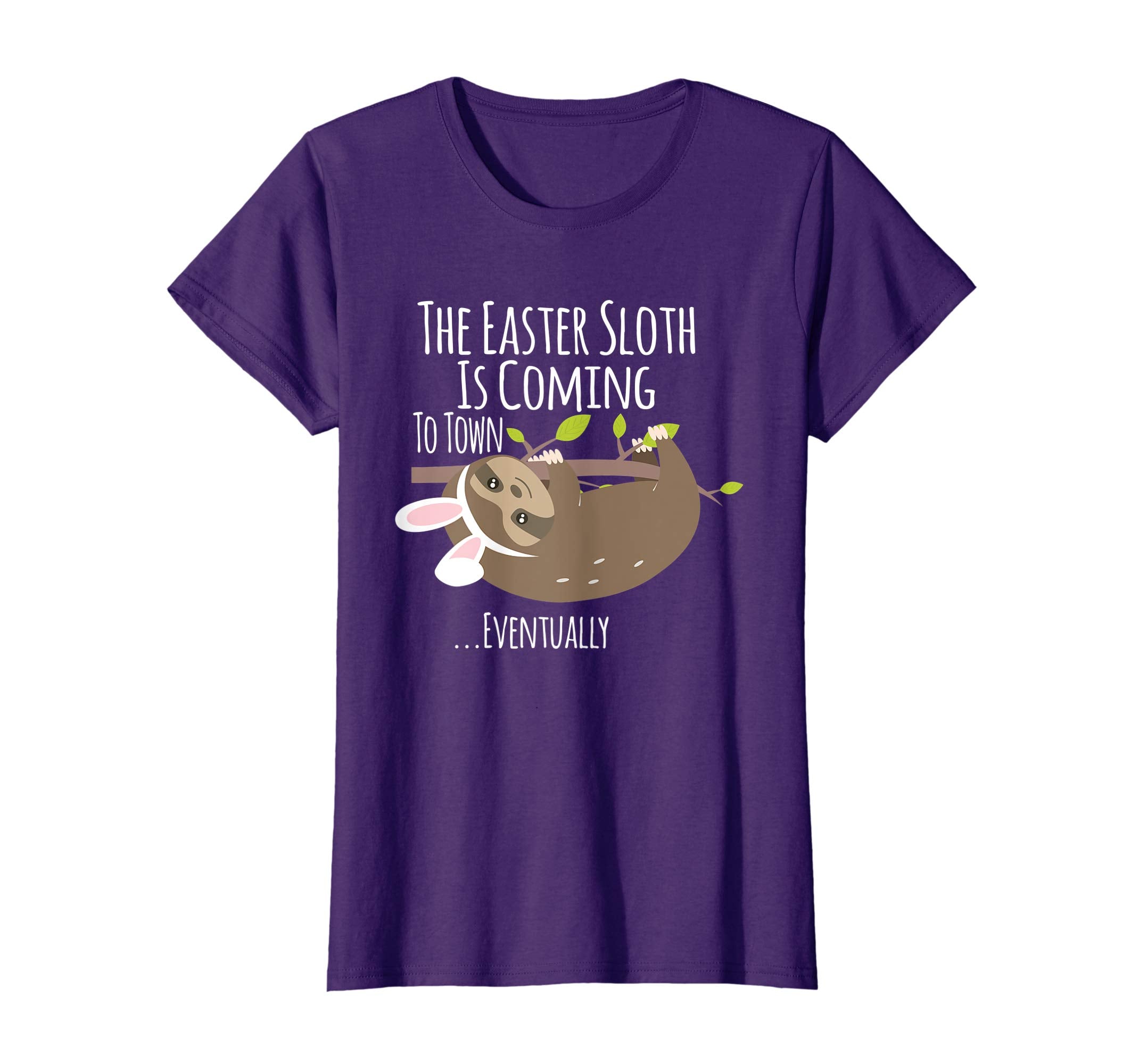 The Easter Sloth With Bunny Ears Funny T Shirt Easter Bunny