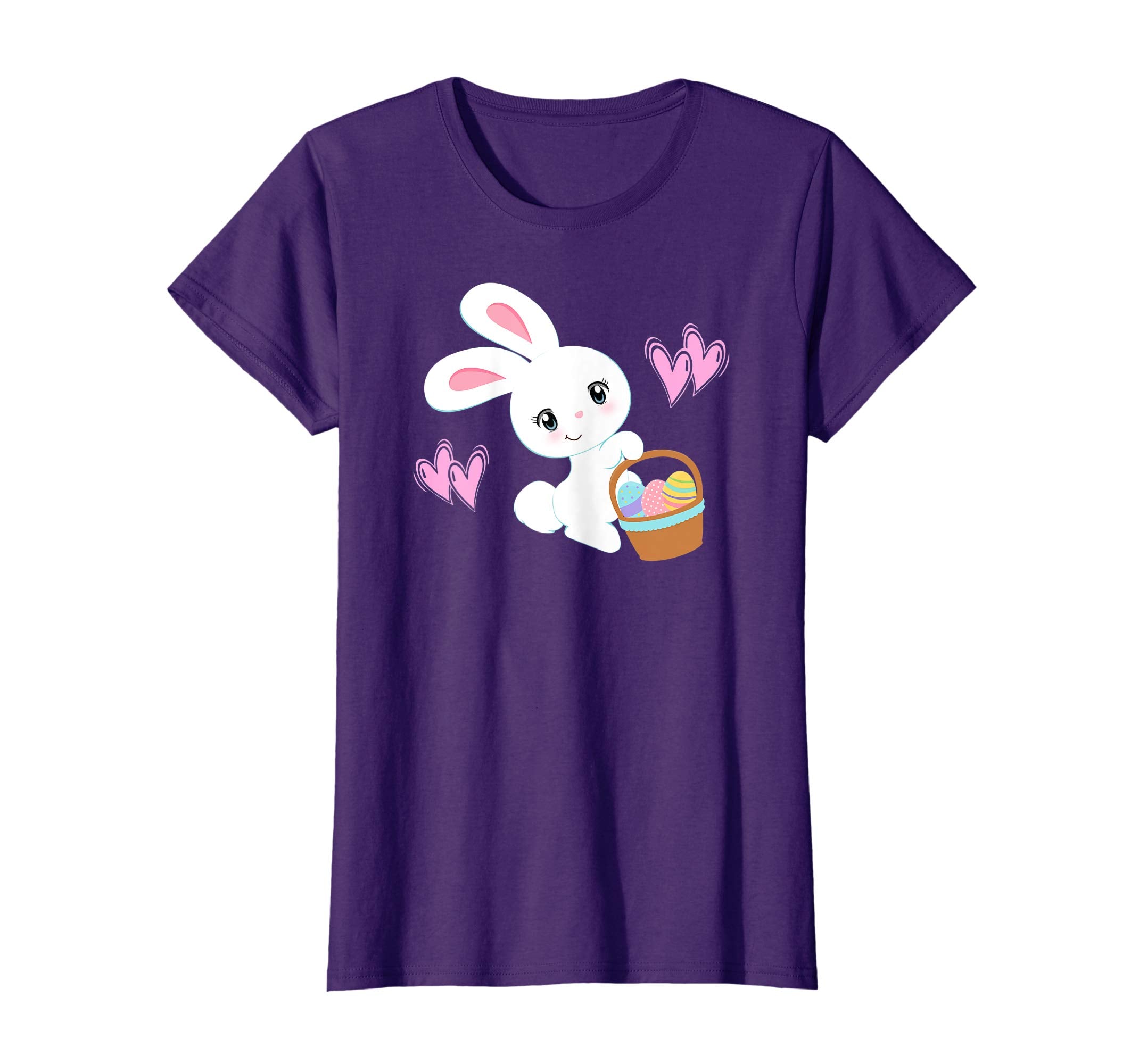 Bunny T-Shirt Girls Women Kids Cute Easter Egg Hunt Bunnies