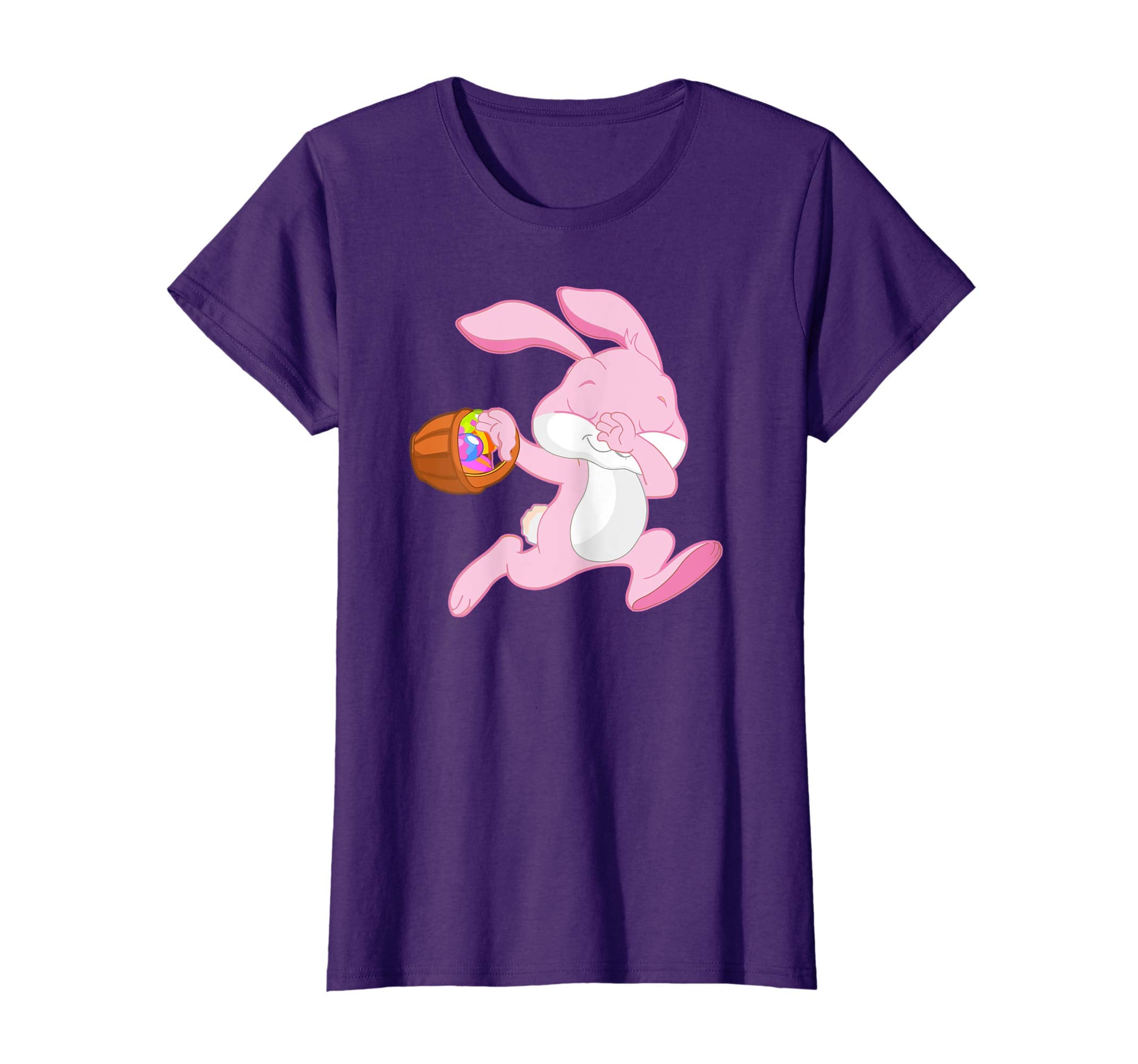 Easter Pink Rabbit Shirt, Cute Running Bunny Tee Gift