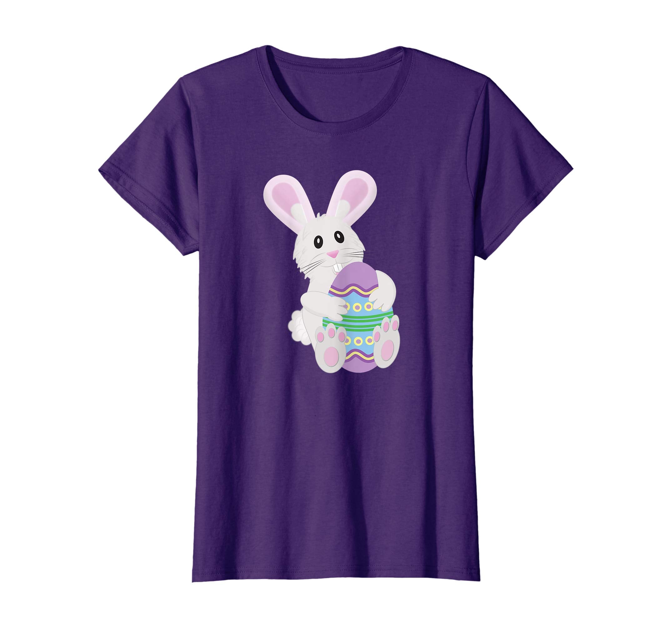 Cute Easter Bunny Hugging Beautiful Easter Egg T Shirt