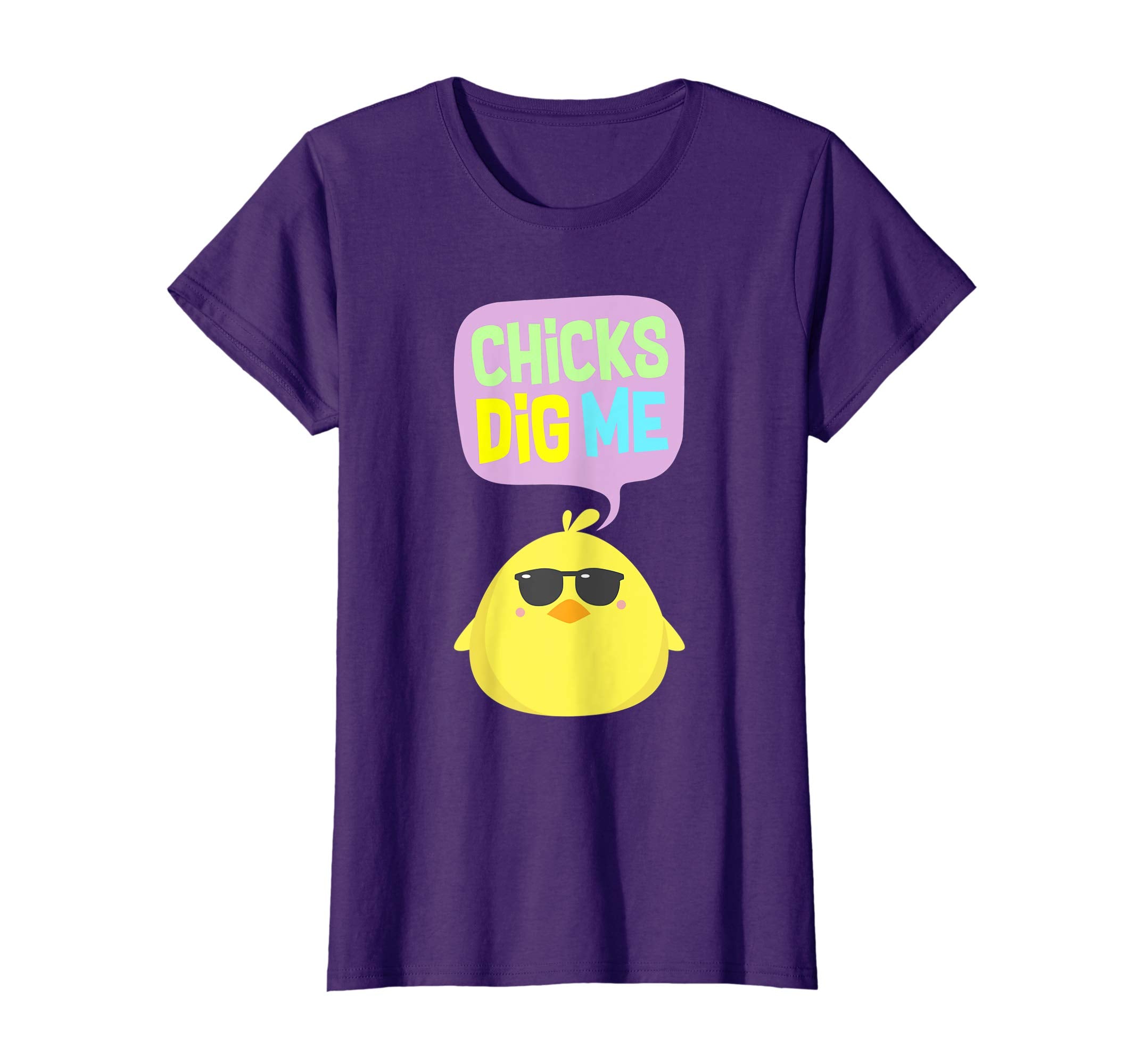 Chicks Dig Me Egg Hunt Happy Easter Kids Boys Girls T Shirt