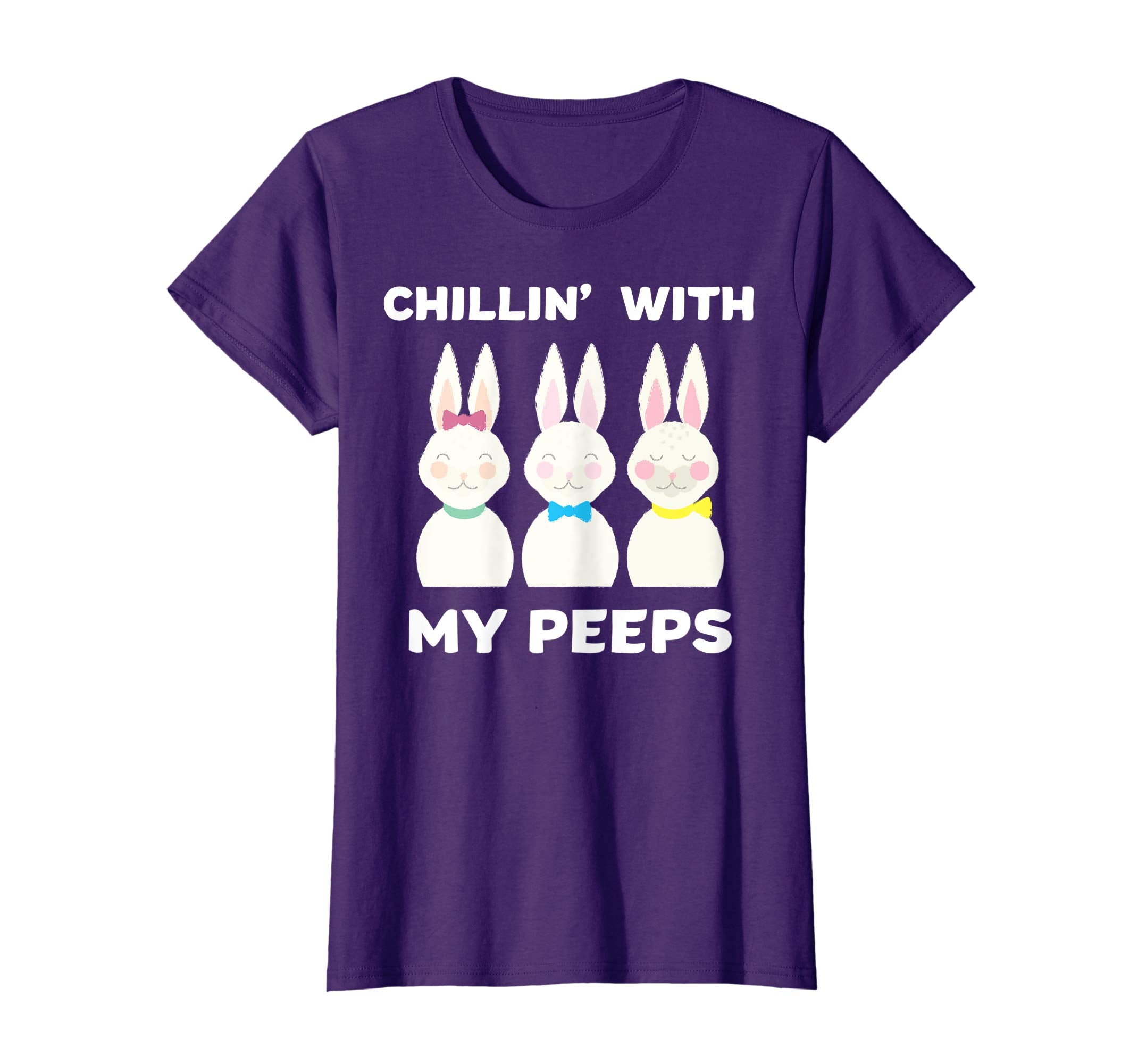 Chillin' With My Peeps Funny Easter Bunnies T-Shirt Gift
