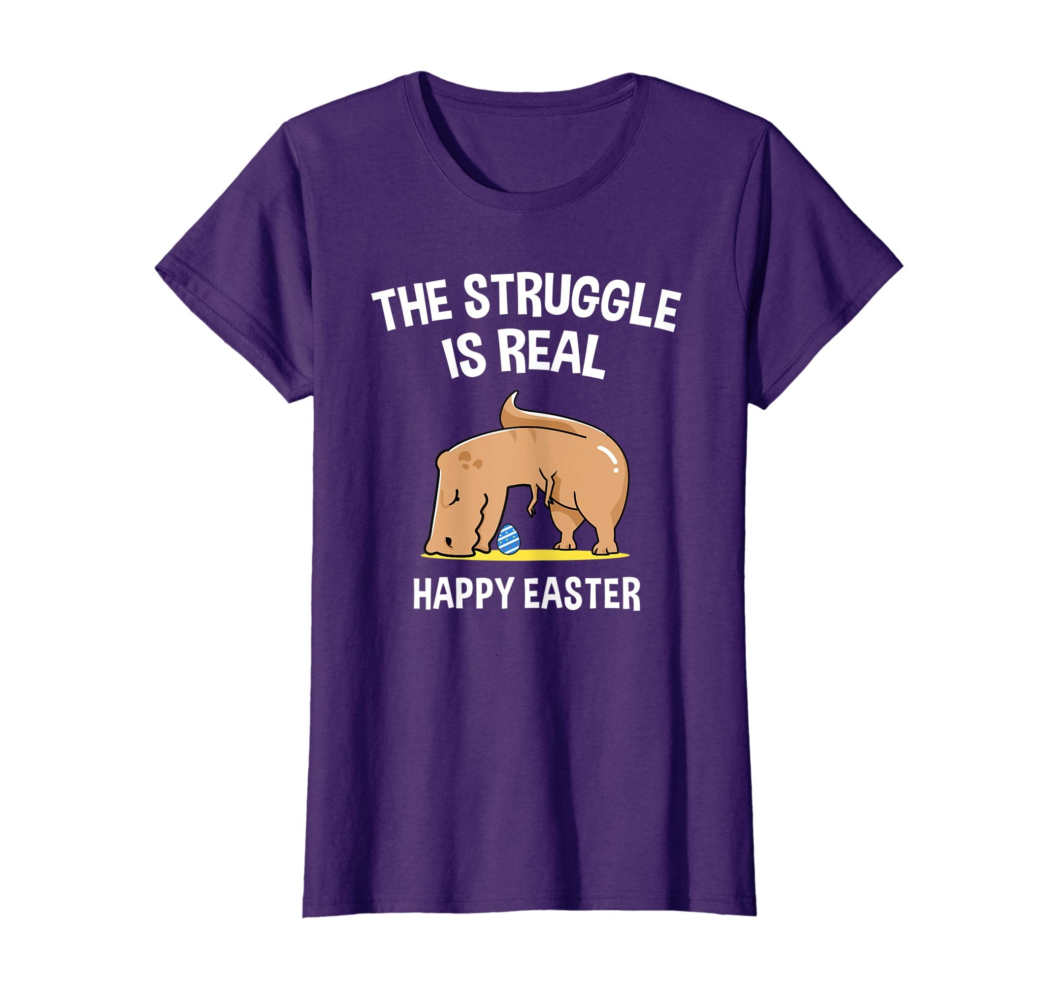 Funny T-Rex Dinosaur The Struggle is real Easter T-Shirt