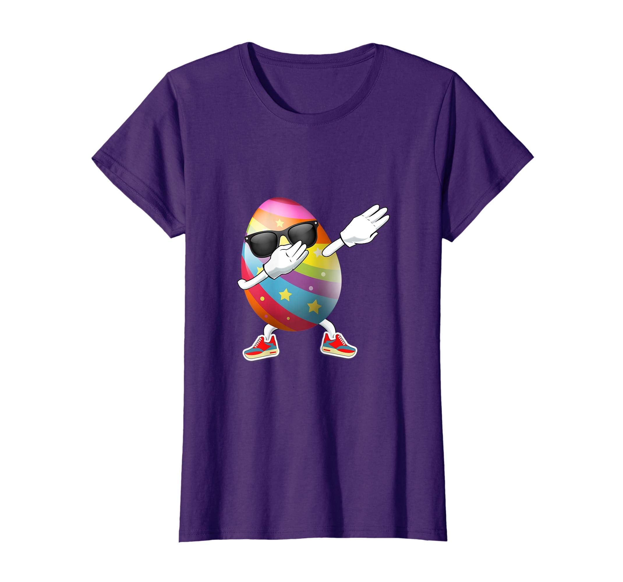 Dabbing Egg Easter Bunny Rabbit T-Shirt Kids Boys Girls