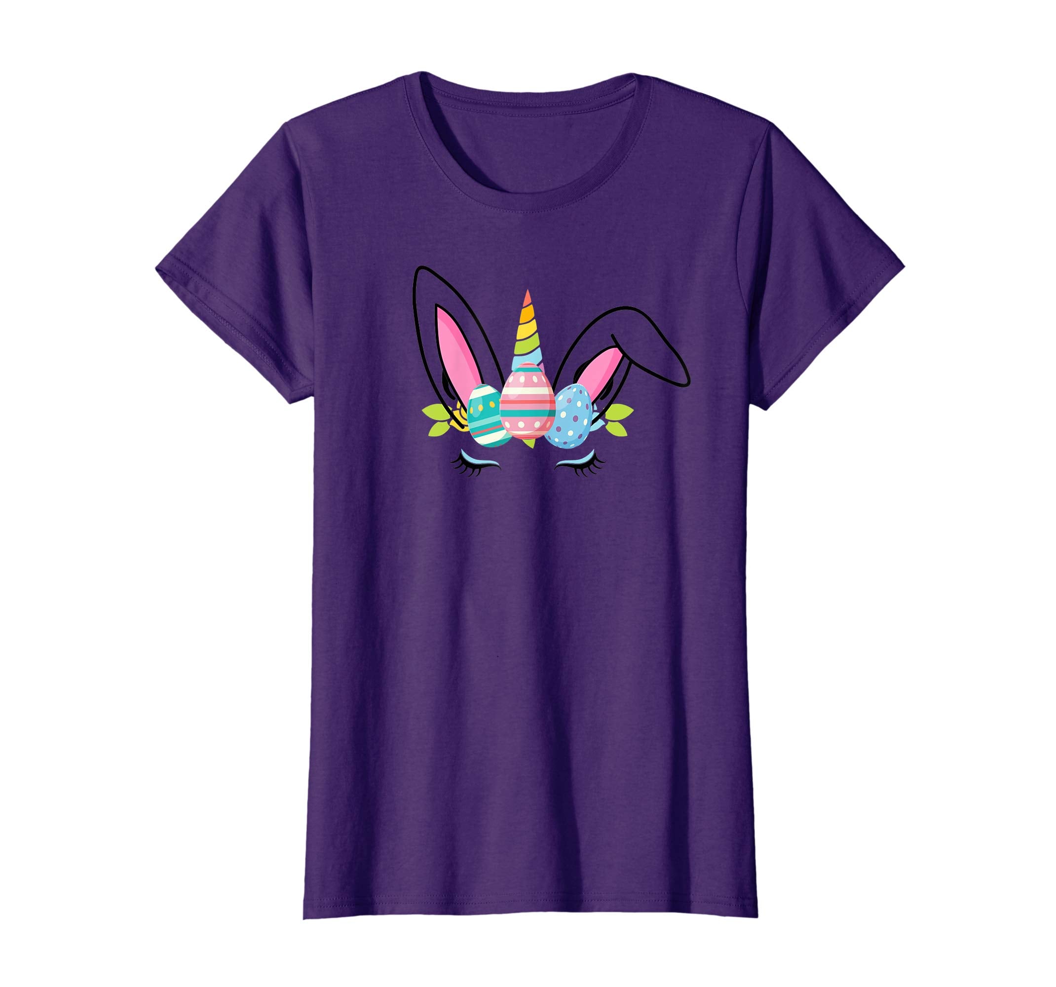 Cute Unicorn face Easter T-Shirt Easter Bunny bunnicorn gift
