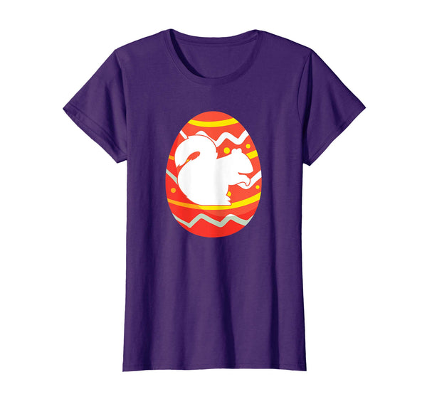 Squirrel Happy Easter Egg Bunny T-Shirt for Kids Boys Girls