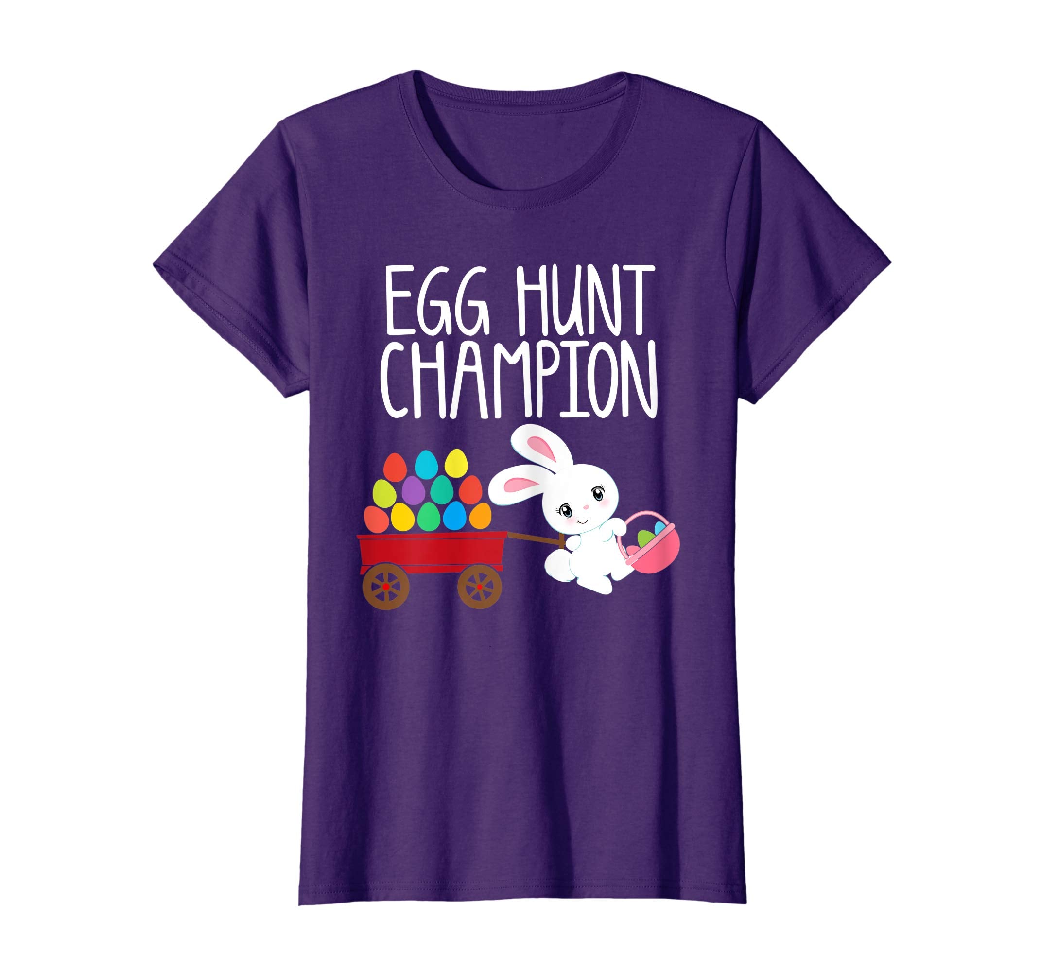 Easter Bunny T-Shirt Girls Kids Toddlers EGG HUNT CHAMPION