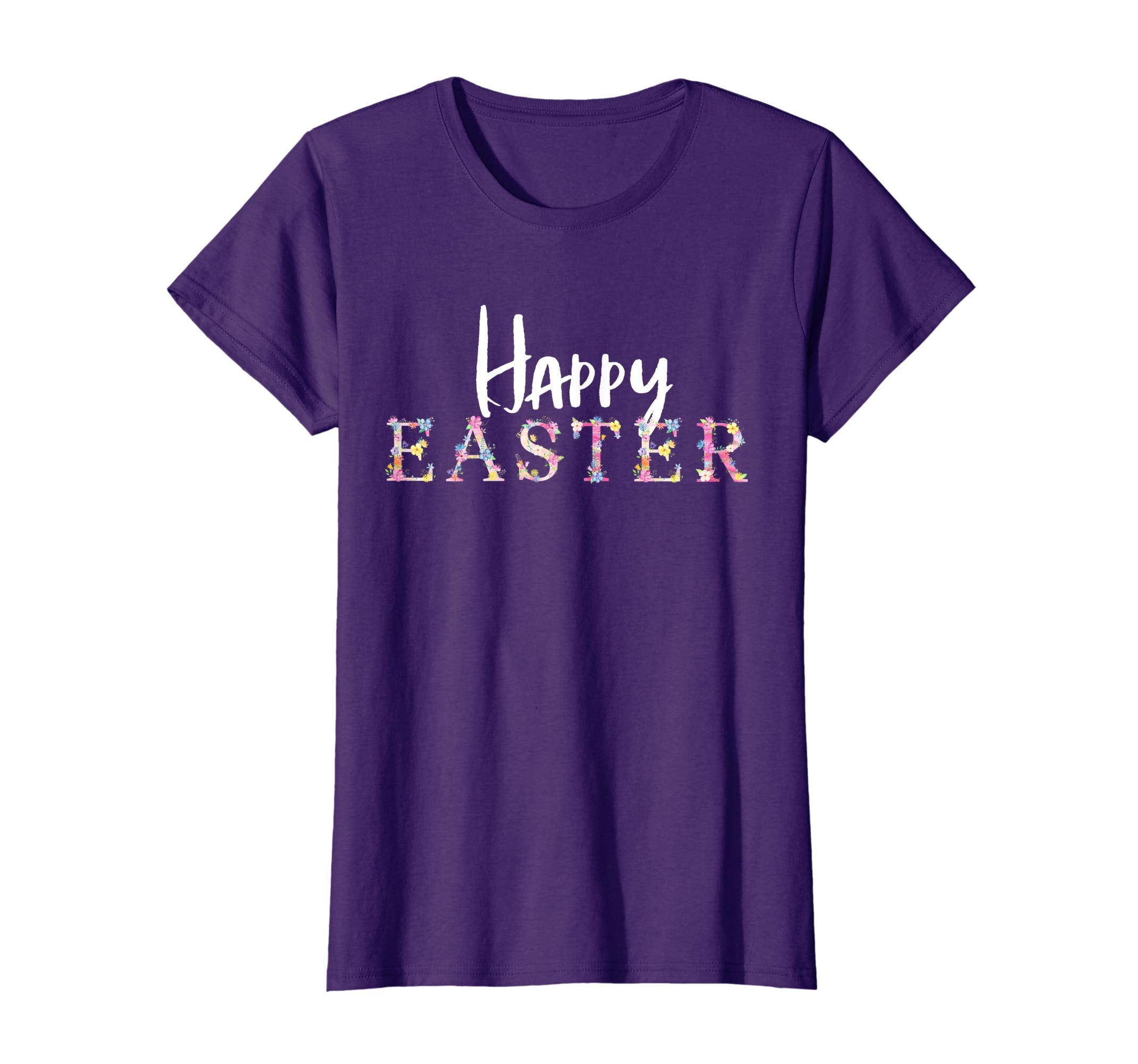 Happy Easter Celebration Flower T-Shirt Floral Party Tee