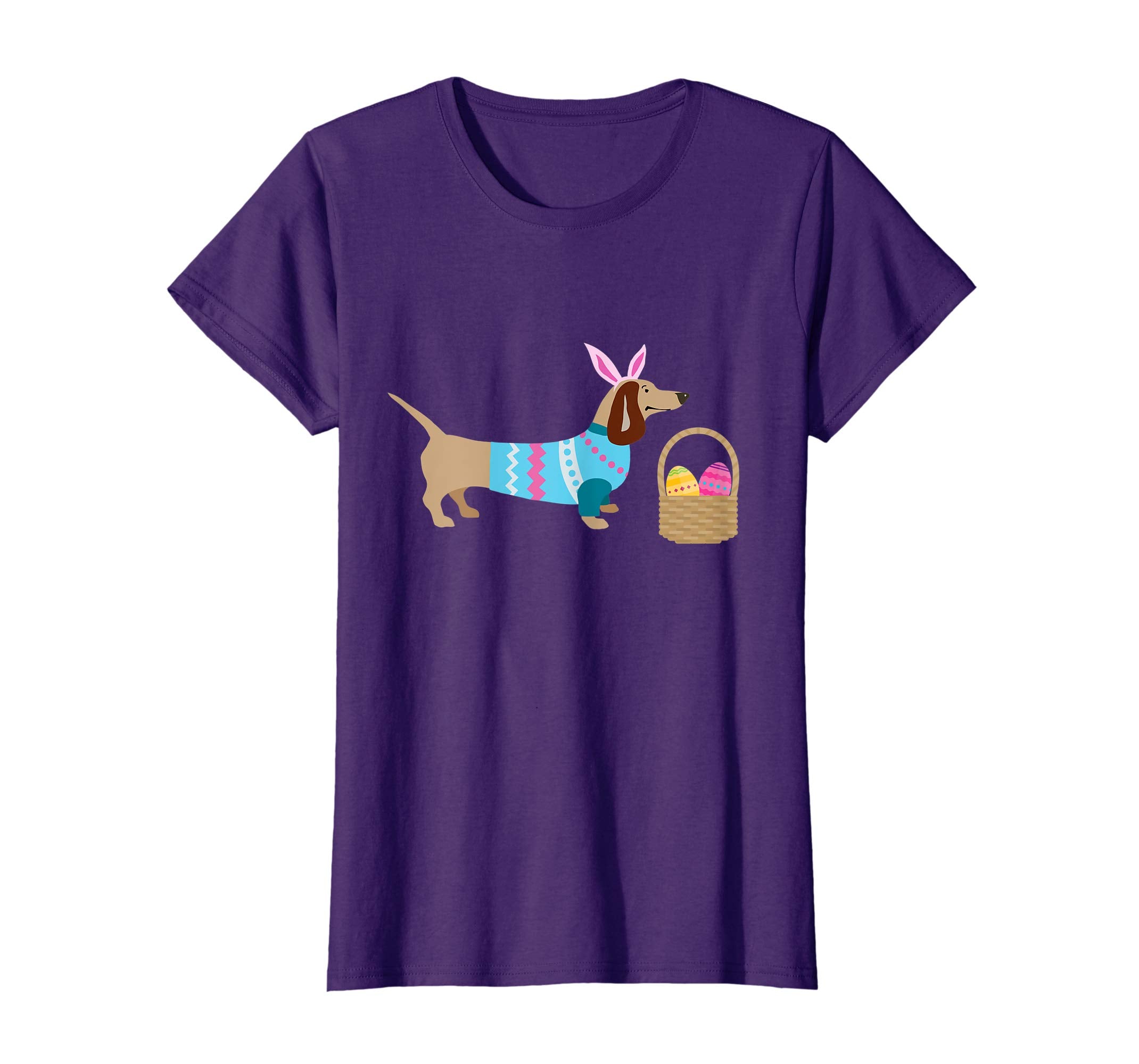 Weiner Daschund Easter T-shirt Doxie in Dog Dress