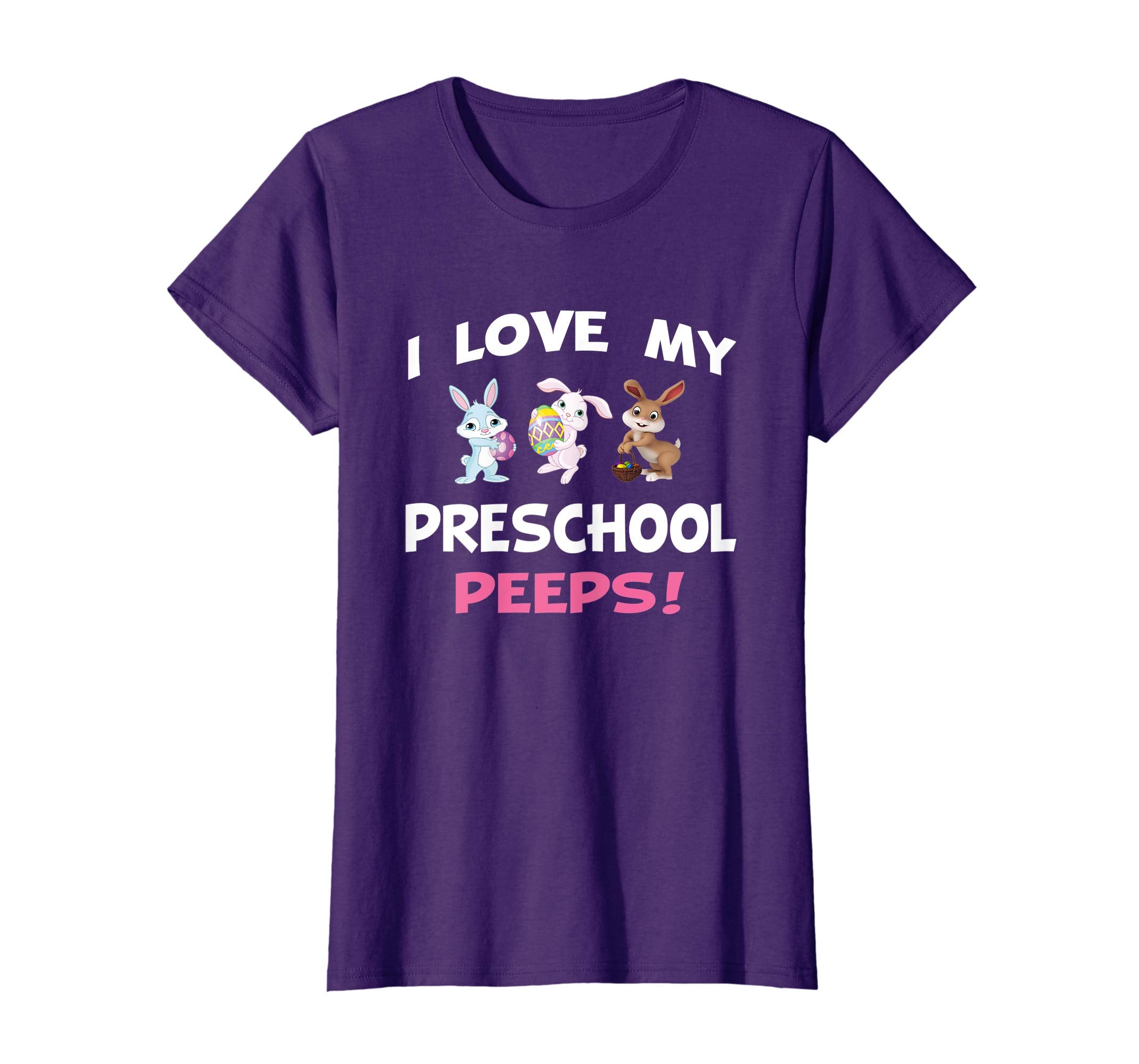 Teacher bunny Easter tshirt I love my preschool peeps