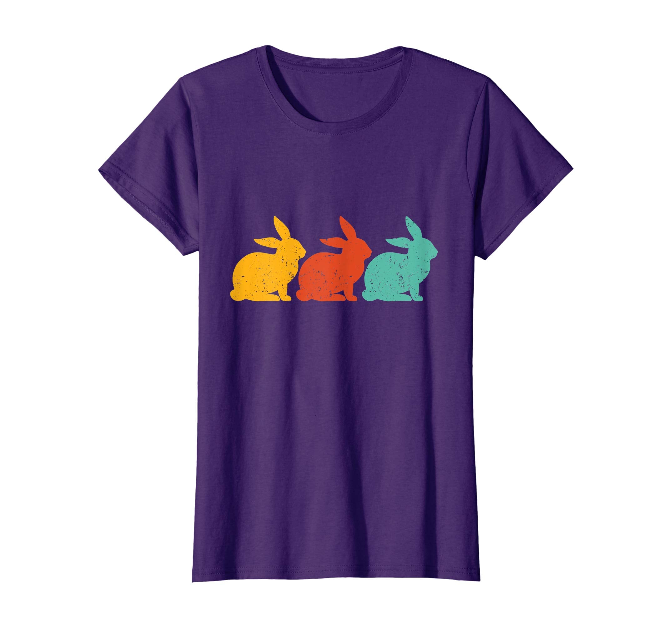 Retro Vintage Bunny Shirts Happy Easter Gifts Women Men Kids