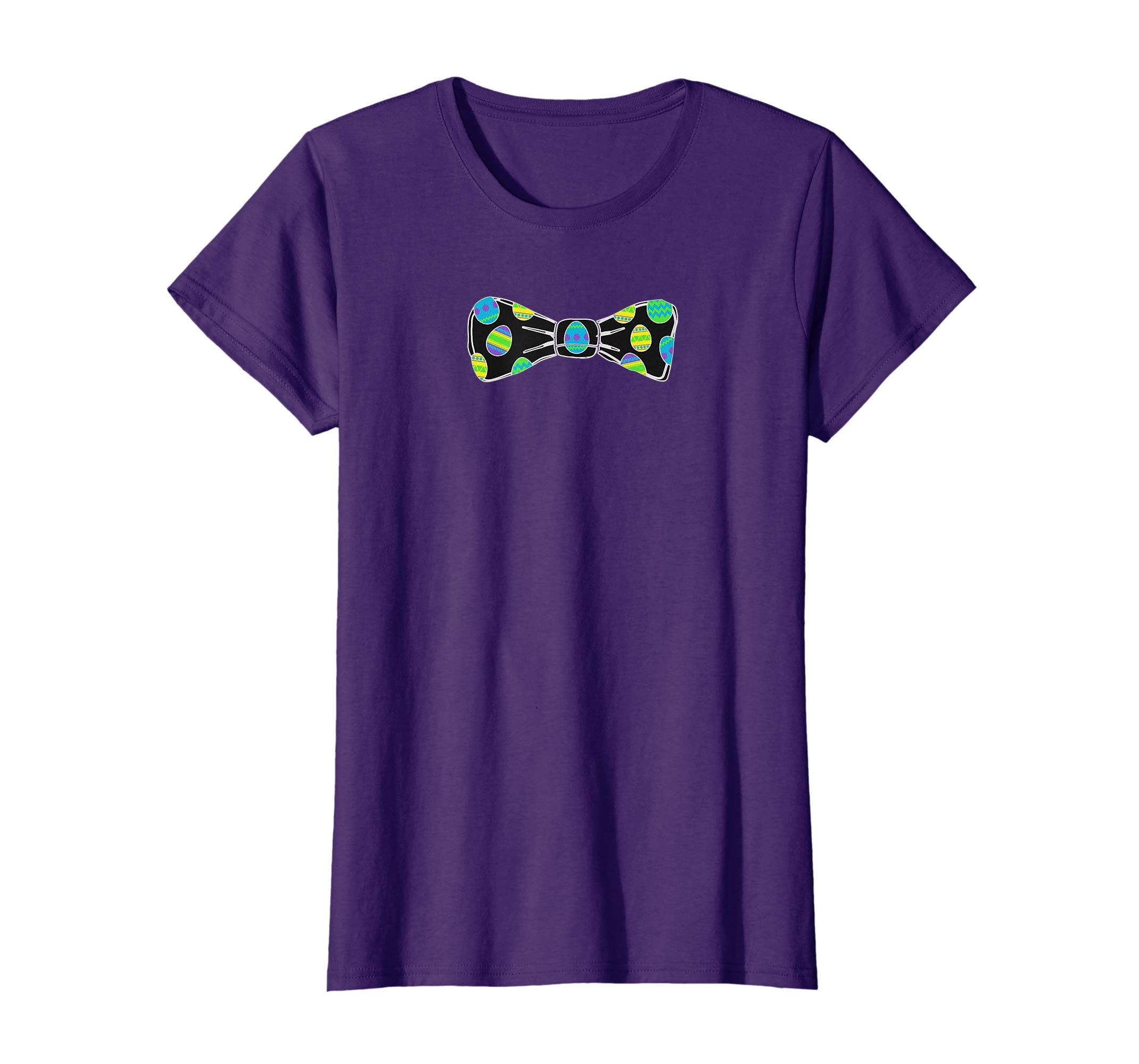Colorful Easter Eggs Bow Tie Funny Pascha Holiday T-Shirt