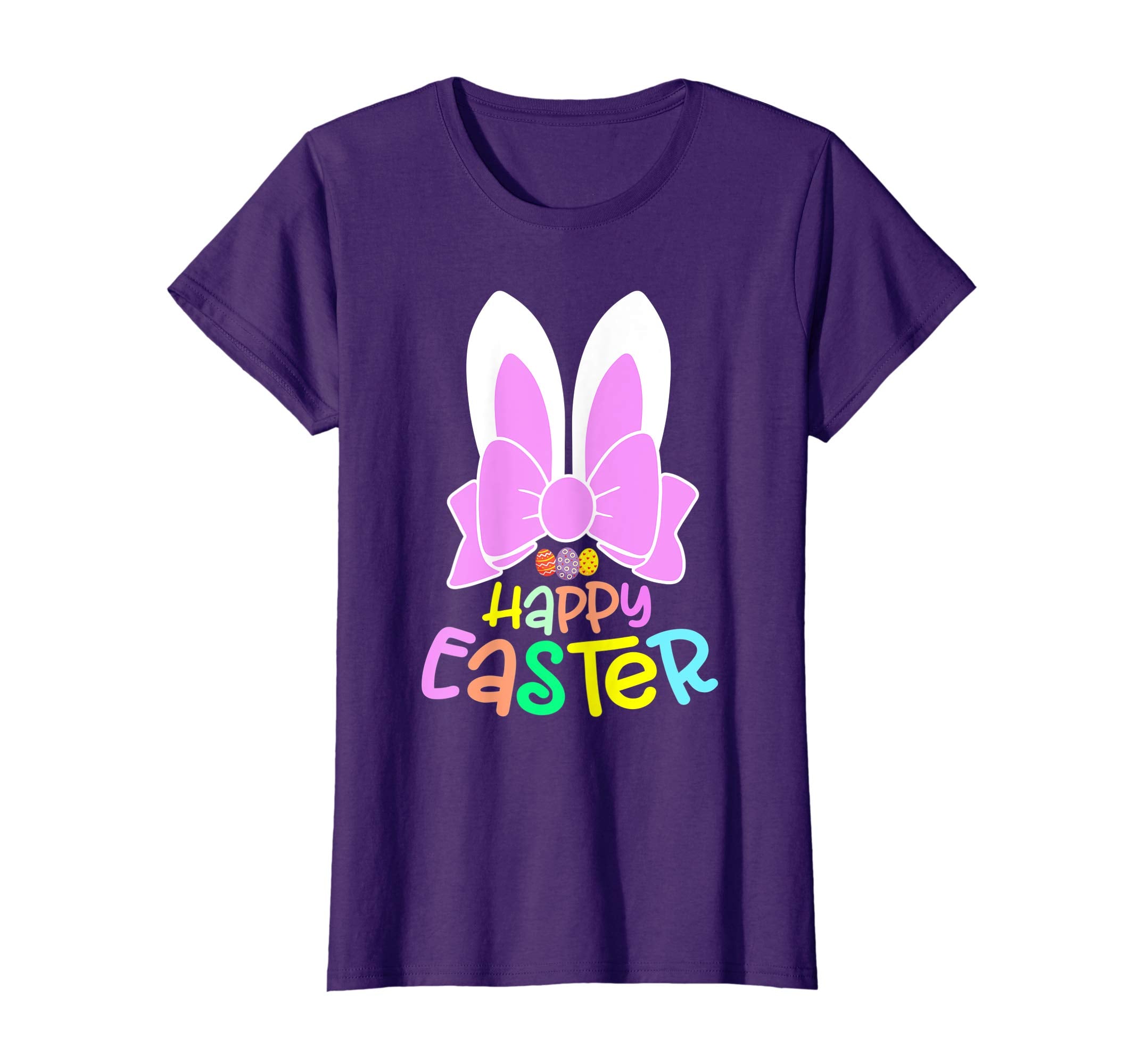 Bunny Ears Eggs Happy Easter Kids Boys Girls T Shirt Gift