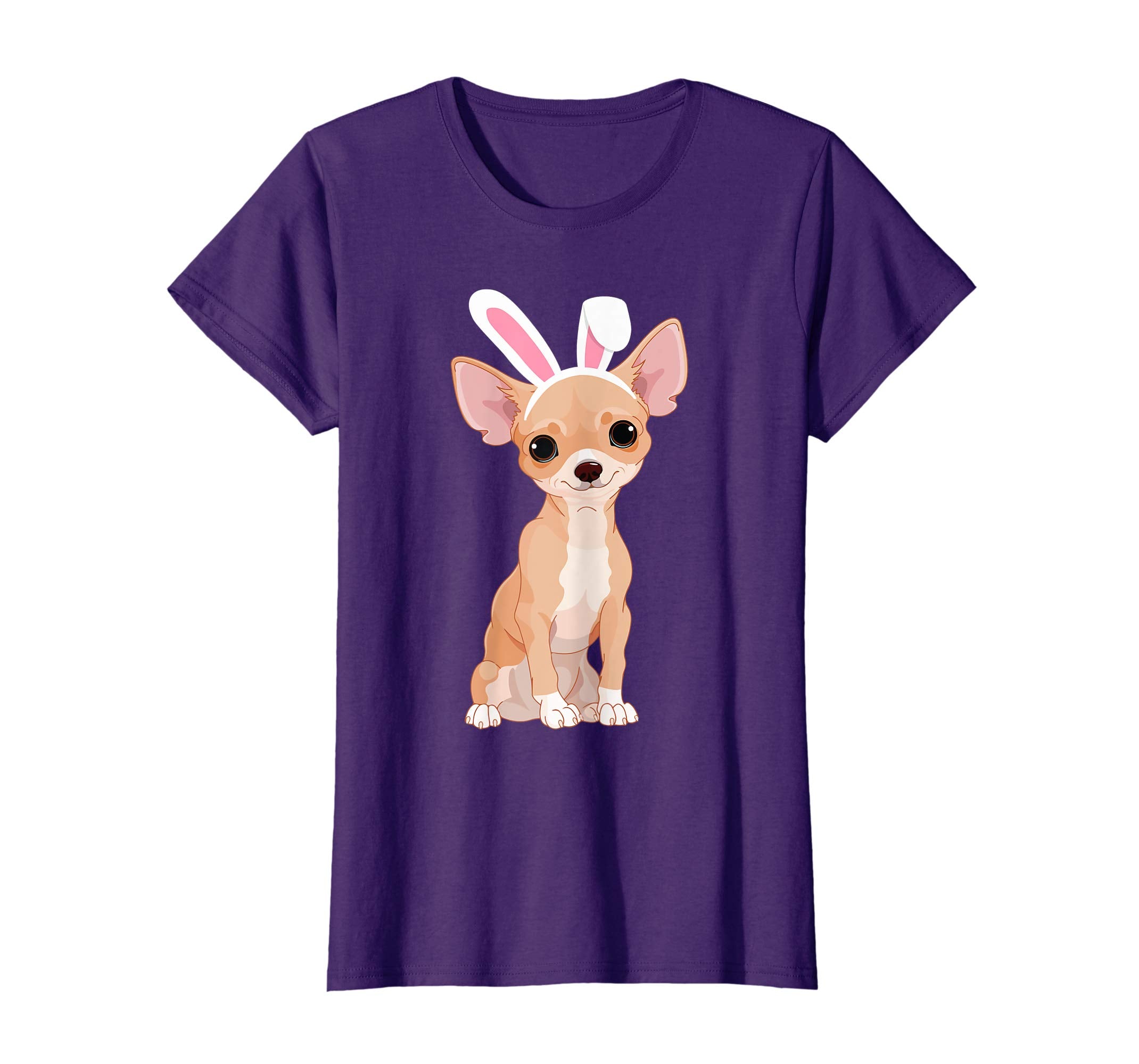 Chihuahua Dog With Bunny Rabbit Hat Easter Happy Day Shirt