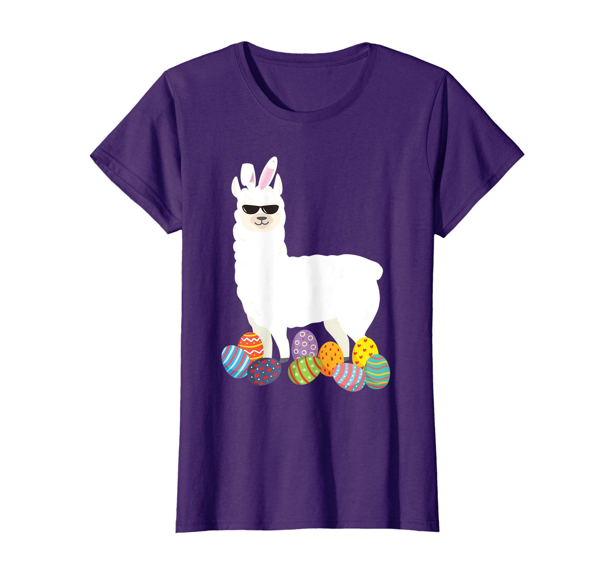 Llama Bunny Ear With Egg Easter Easter Day T - Shirt