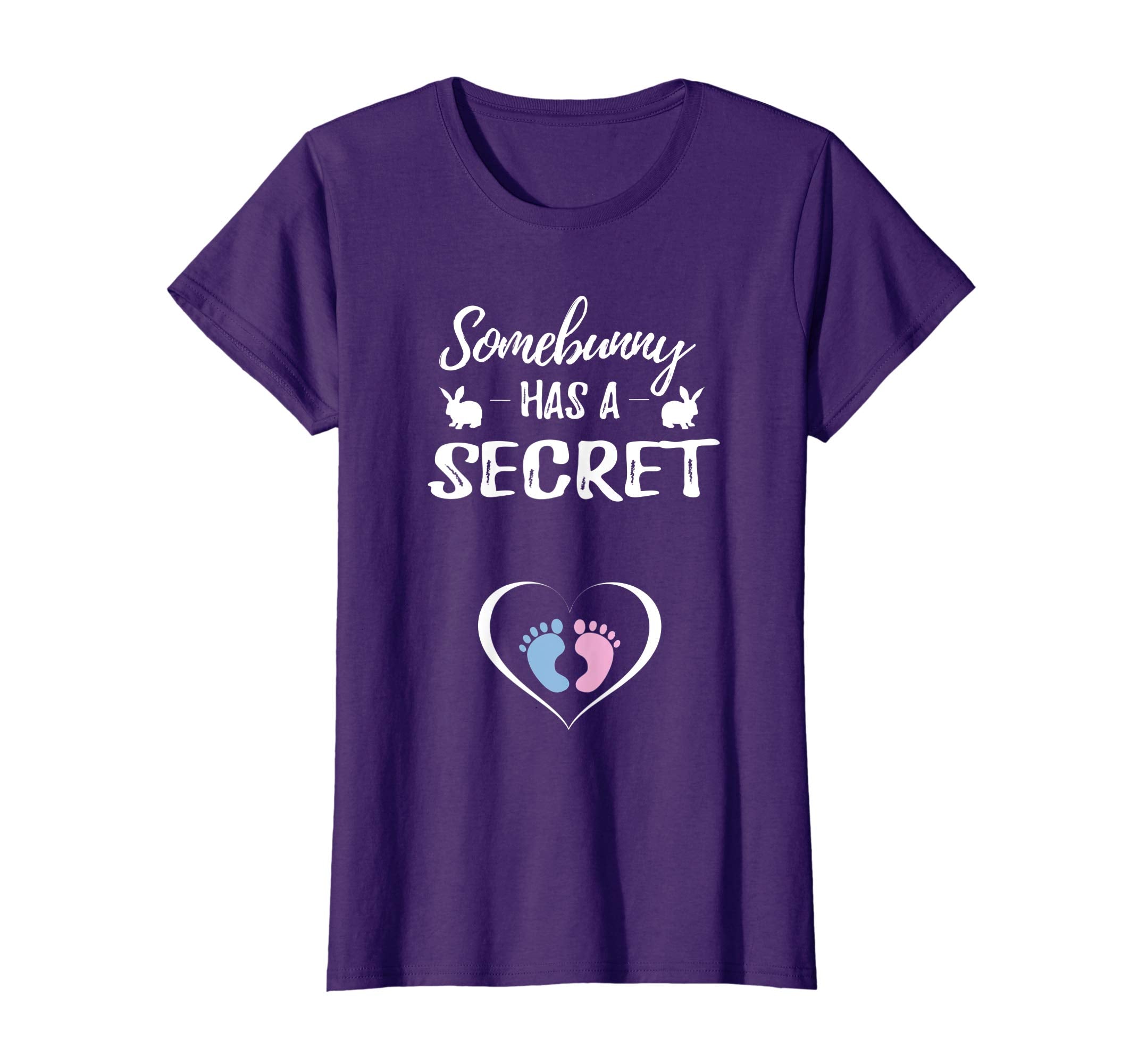 Womens Cute Easter Pregnancy Announcement T-Shirt