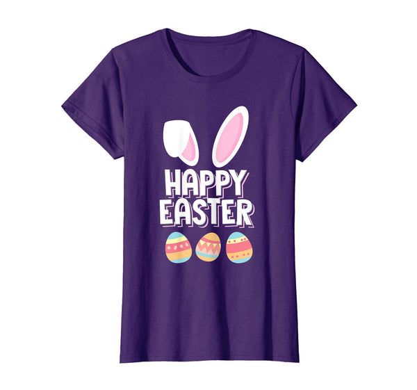 Happy Easter Shirt Funny Bunny Colorful Eggs Hunt T-Shirt