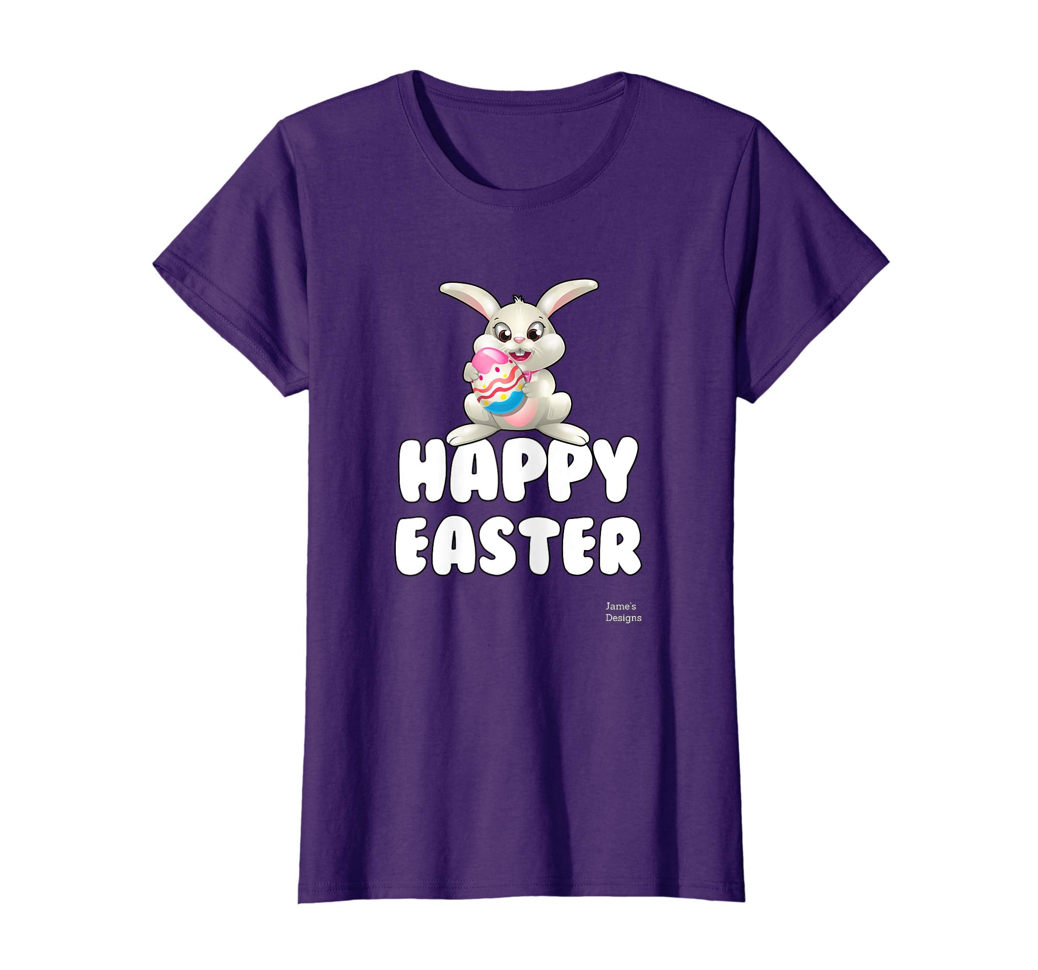 Jame's Designs: Happy Easter Bunny Rabbit Cute Bunny T-Shirt