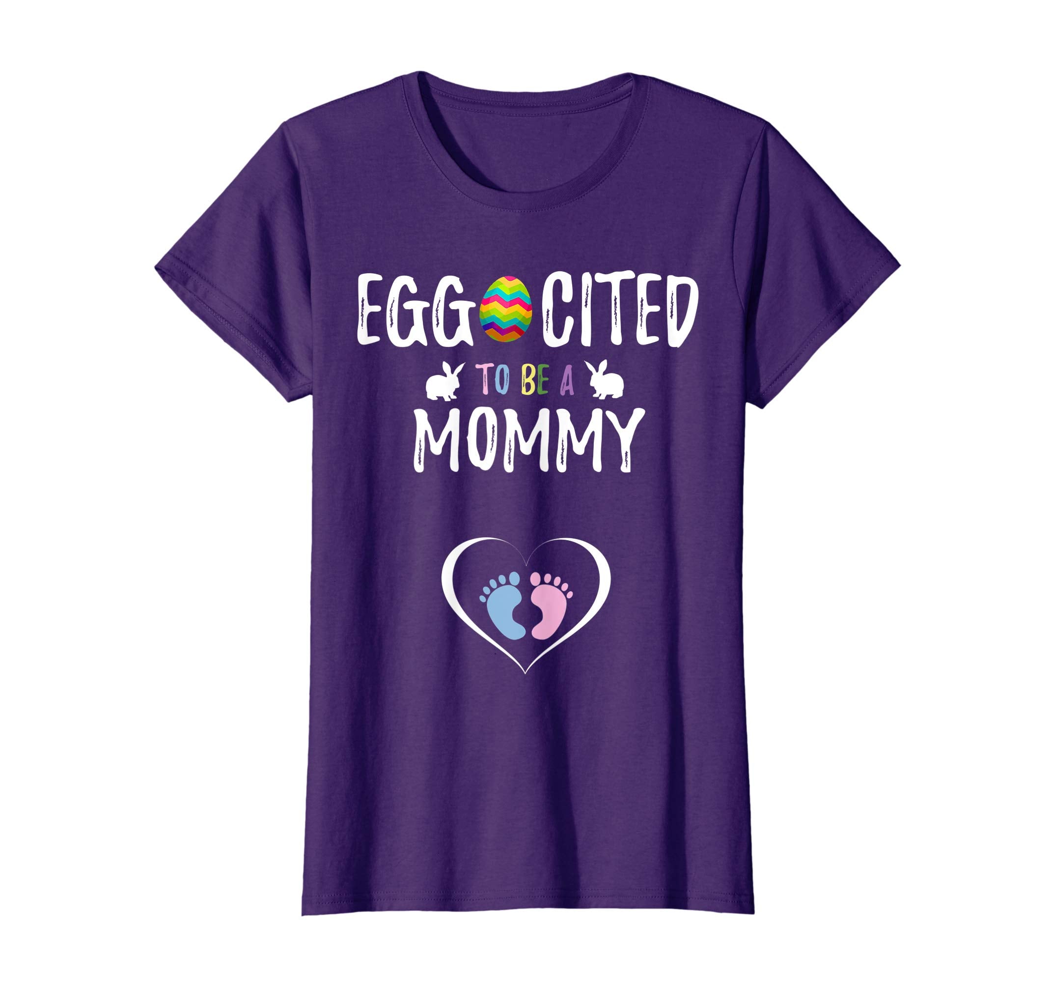 Womens Cute Easter Pregnancy Announcement T-Shirt Gift