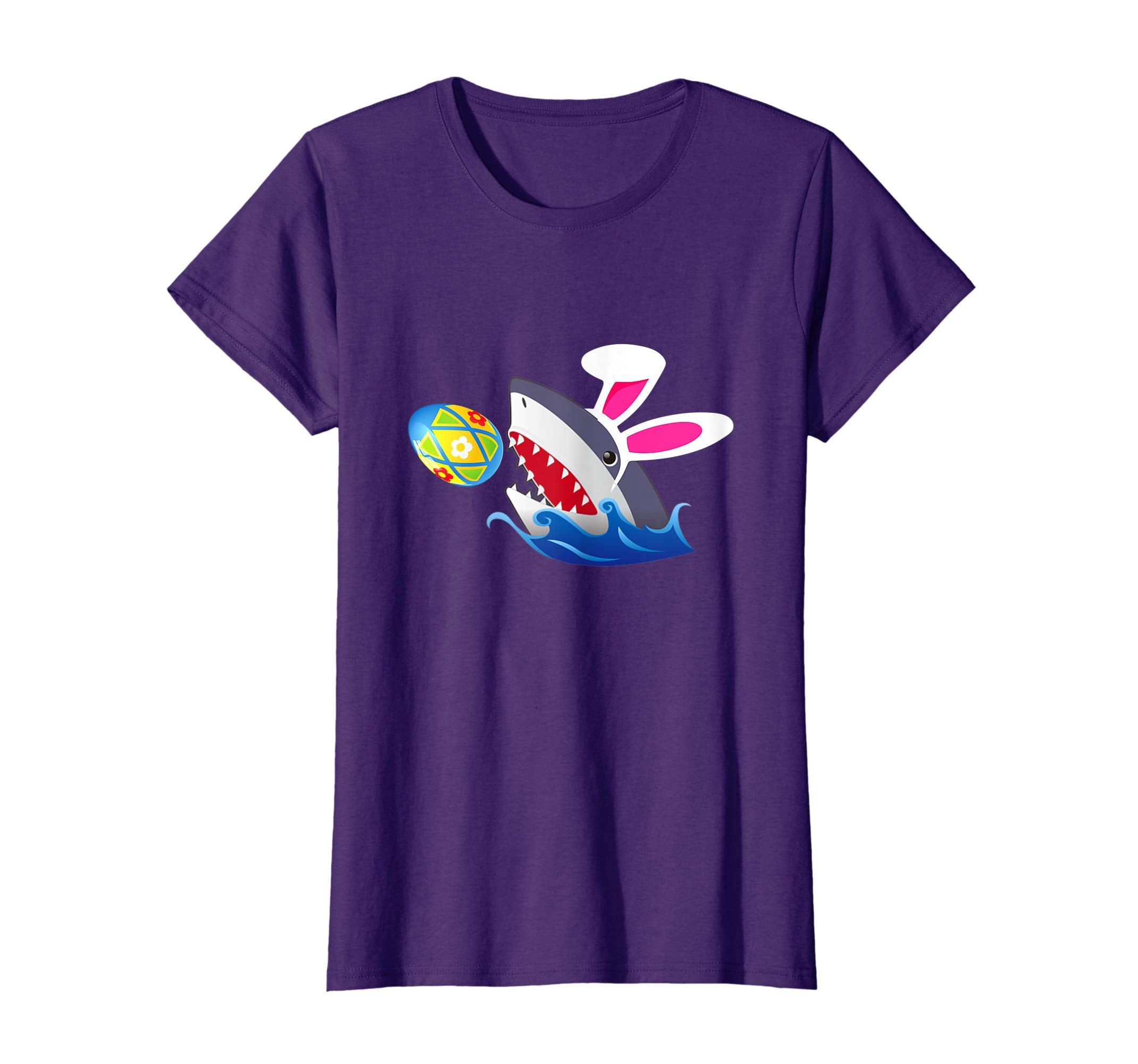 Easter Shirts For Kids Boys Girls Shark Eat Egg Easter Tee
