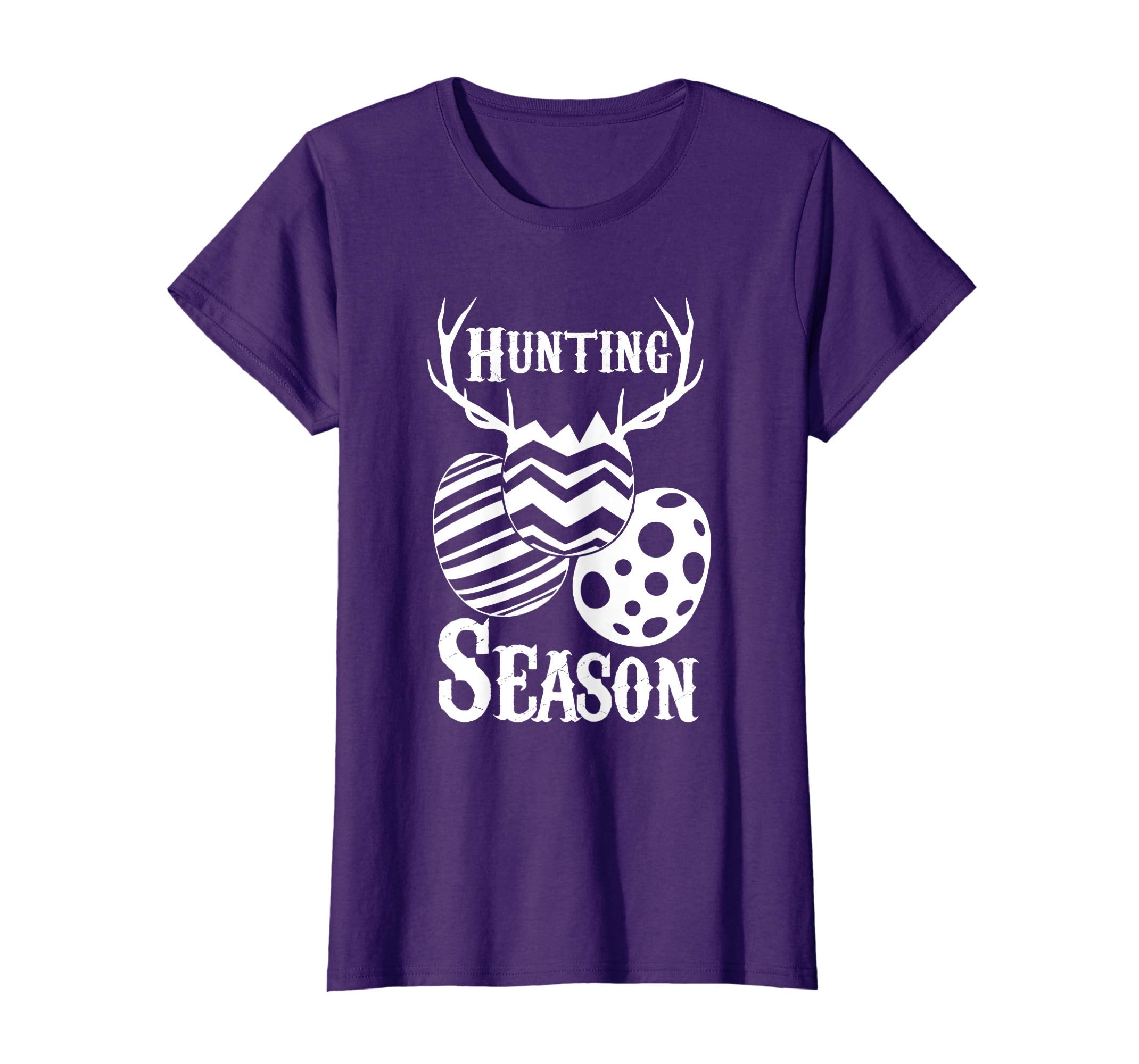 Hunting Season Funny Easter Eggs Deer Antlers T-Shirt