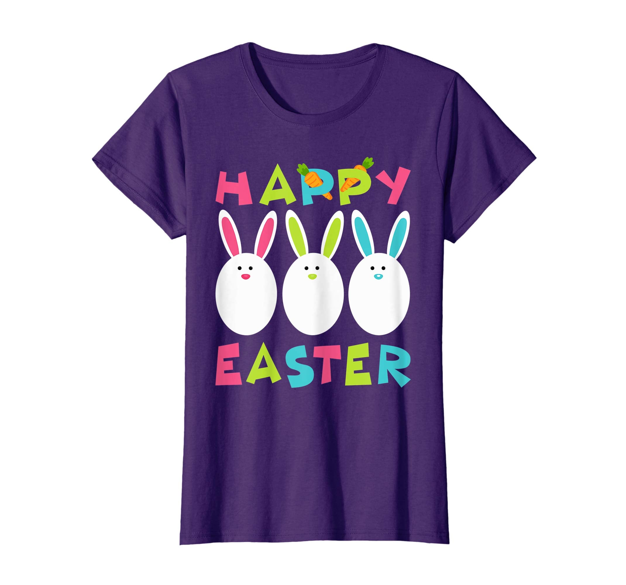 Happy Easter Real Bunny T Shirt Colorful Egg Hunt