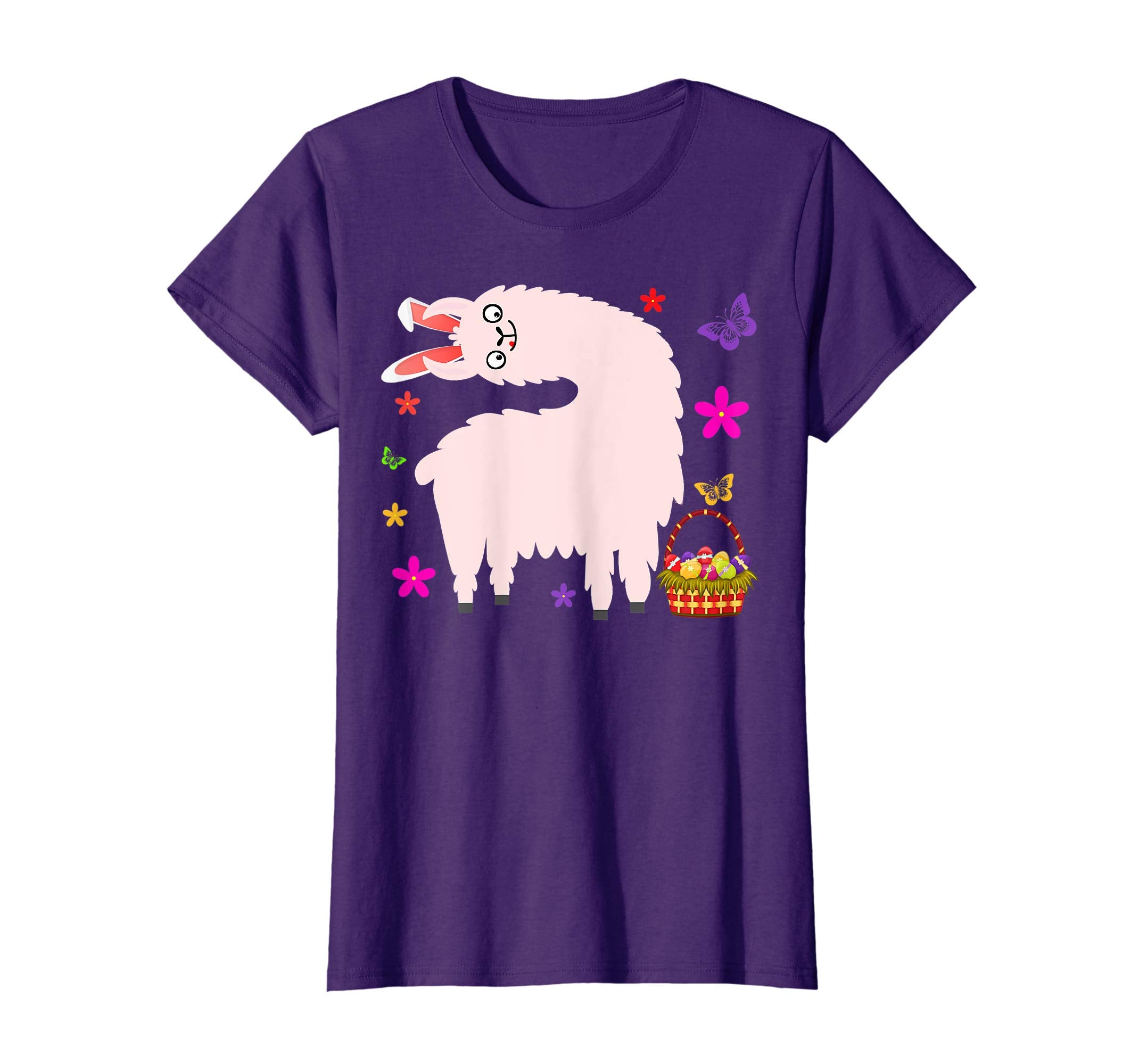 Funny Easter Llama with Bunny Ears T-Shirt Gift