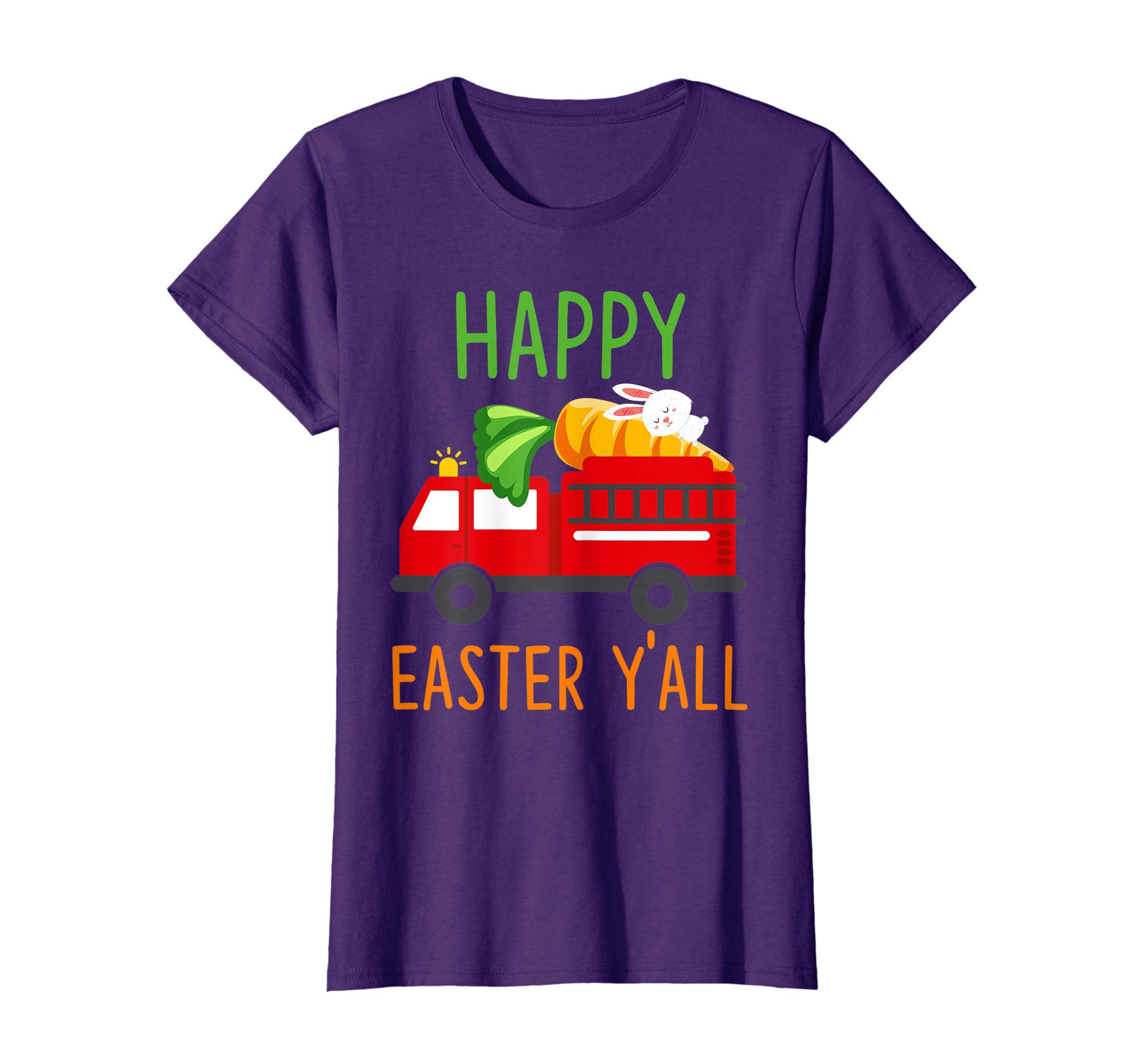 Firefighter-Truck Happy-Easter-Y'all T-shirt