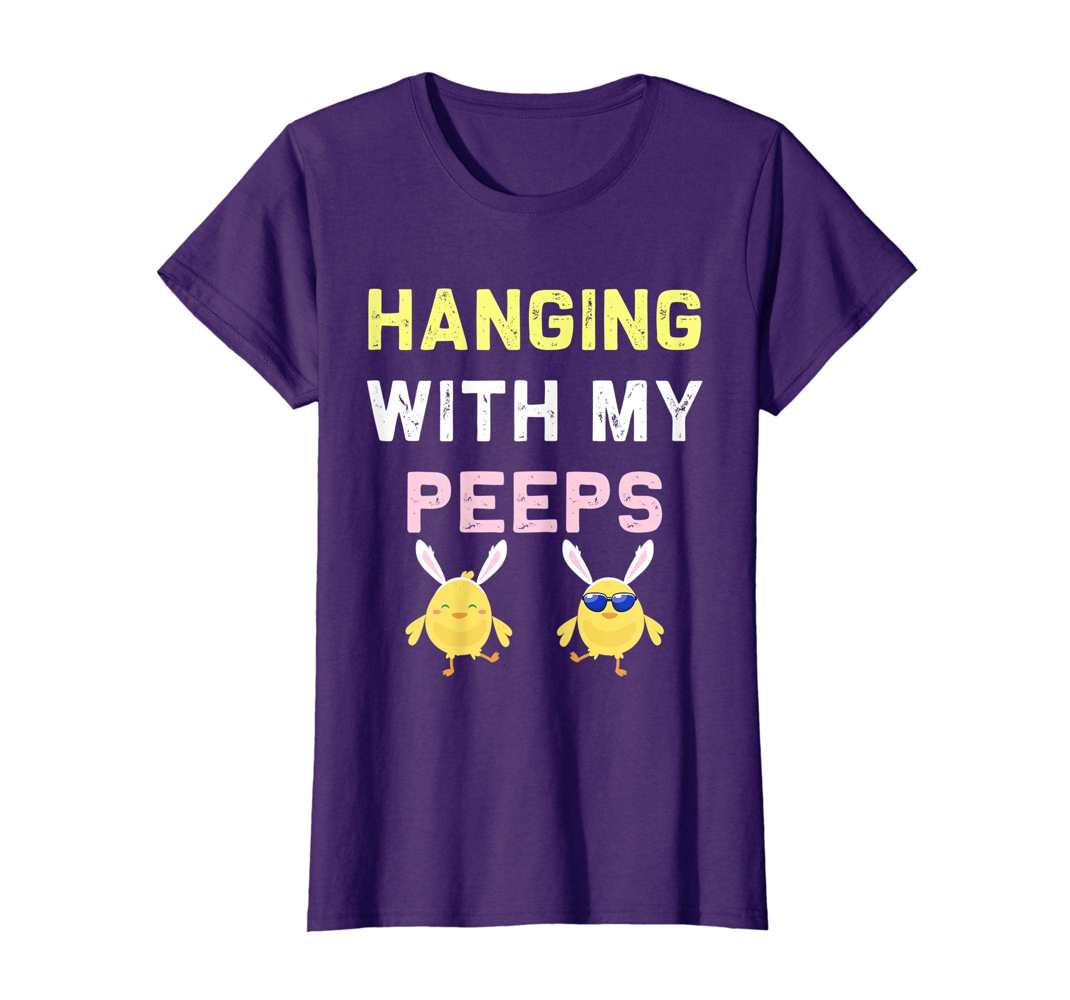 Hanging With My Peeps Happy Easter Kids Boys Girls T Shirt