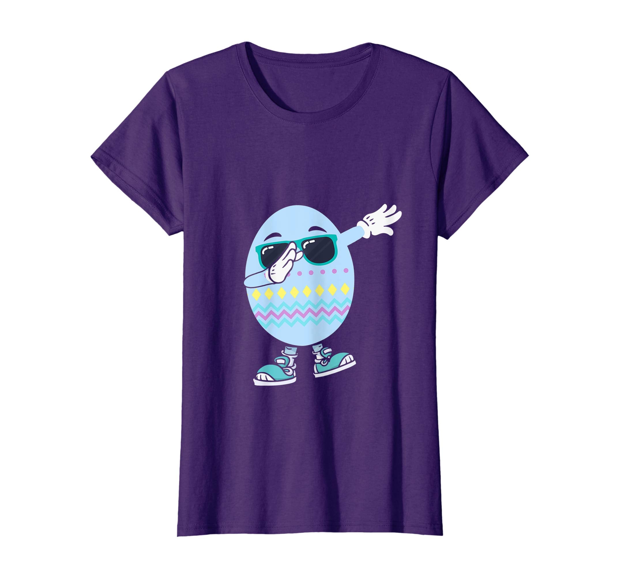 Dabbing Egg Easter Bunny Rabbit T-Shirt Kids Boys Girls