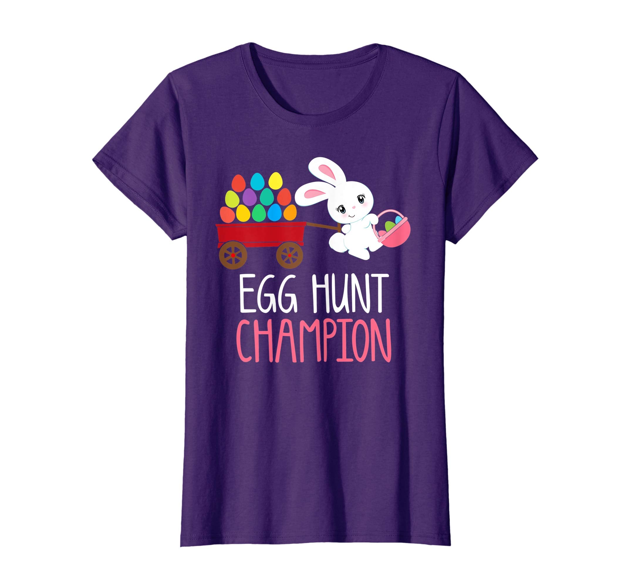 Easter Bunny T-Shirt Girls Kids Toddlers EGG HUNT CHAMPION