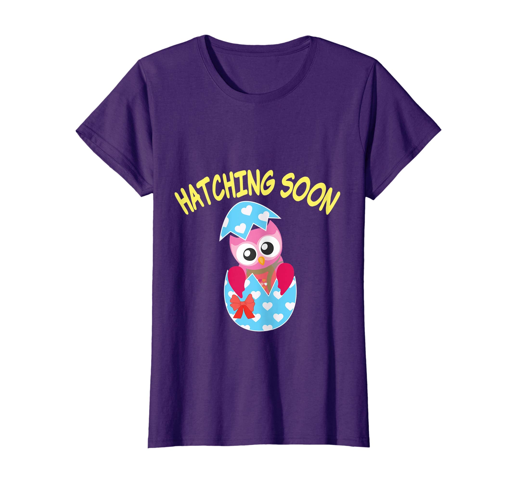 Easter Owl Hatching Soon T-Shirt Pregnancy Announcement Love
