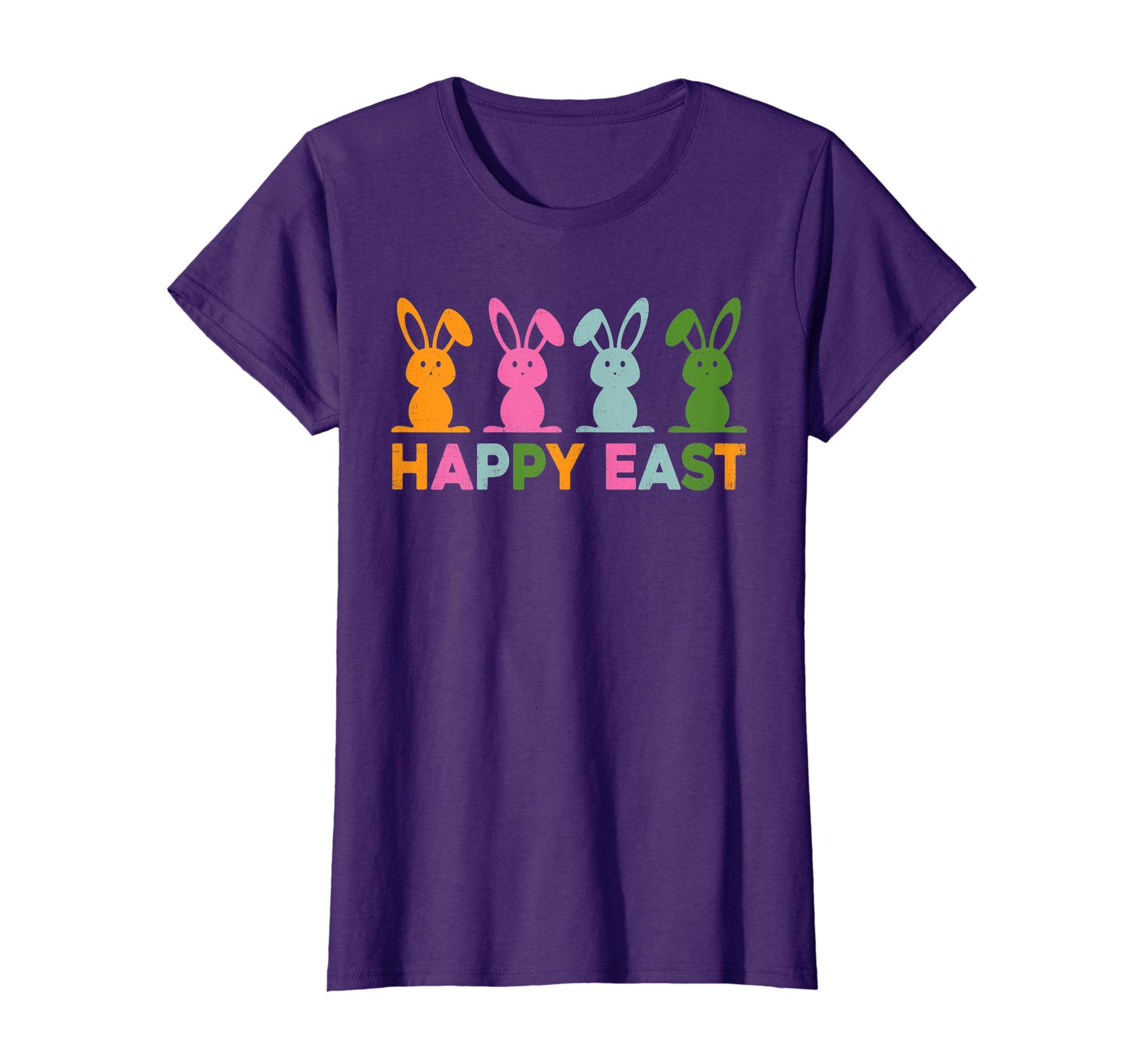 Happy Easter Shirt Colorful Bunny Eggs Gift TShirt
