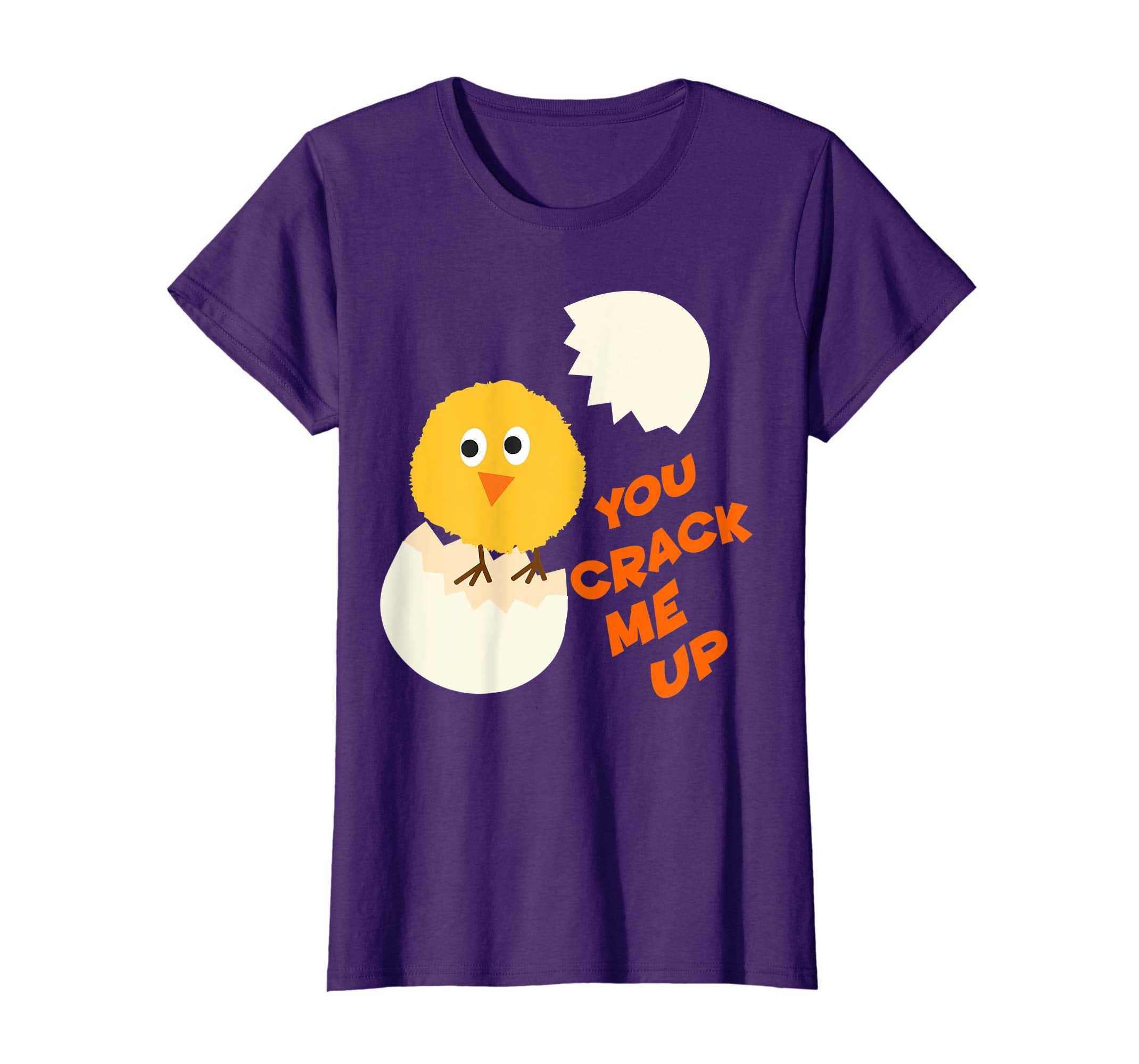 You Crack Me Up! Cute Baby Chick And Egg Easter T-Shirt
