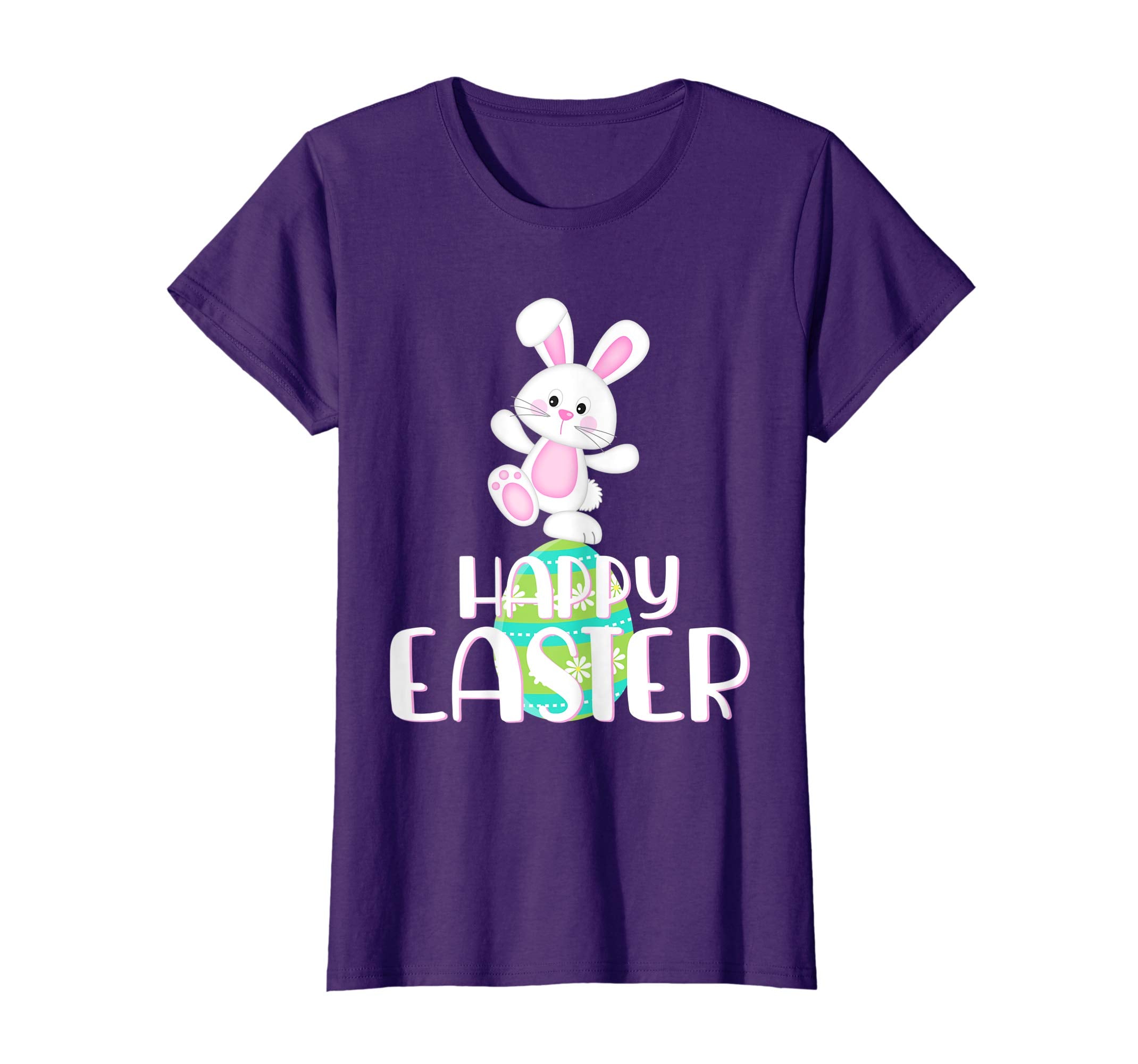 Happy Easter Shirt Cute Bunny &amp; Colorful Egg Easter Gift