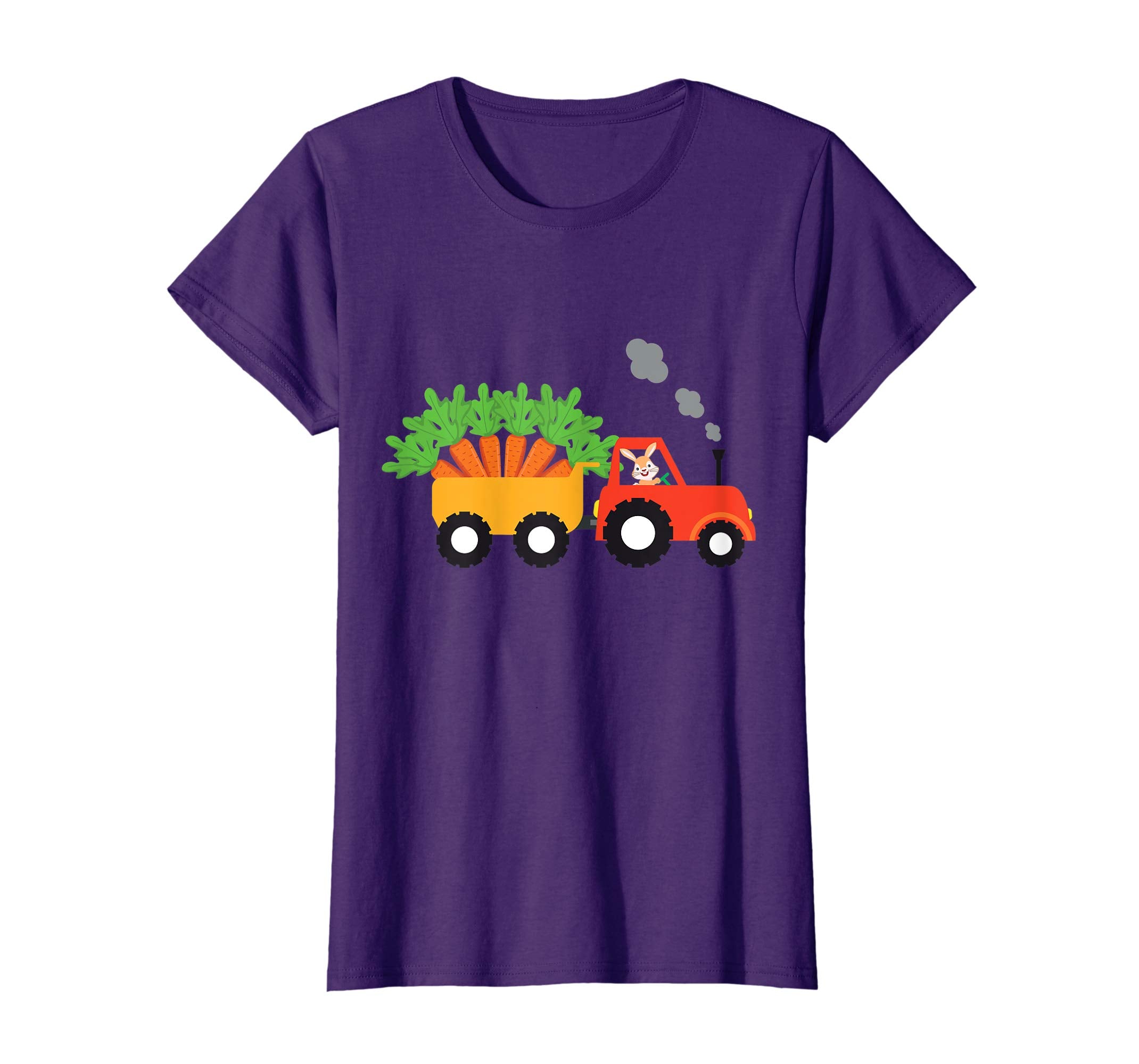 I'm Cute Bunny Tractor Carrying Carrots Easter Day T-Shirt