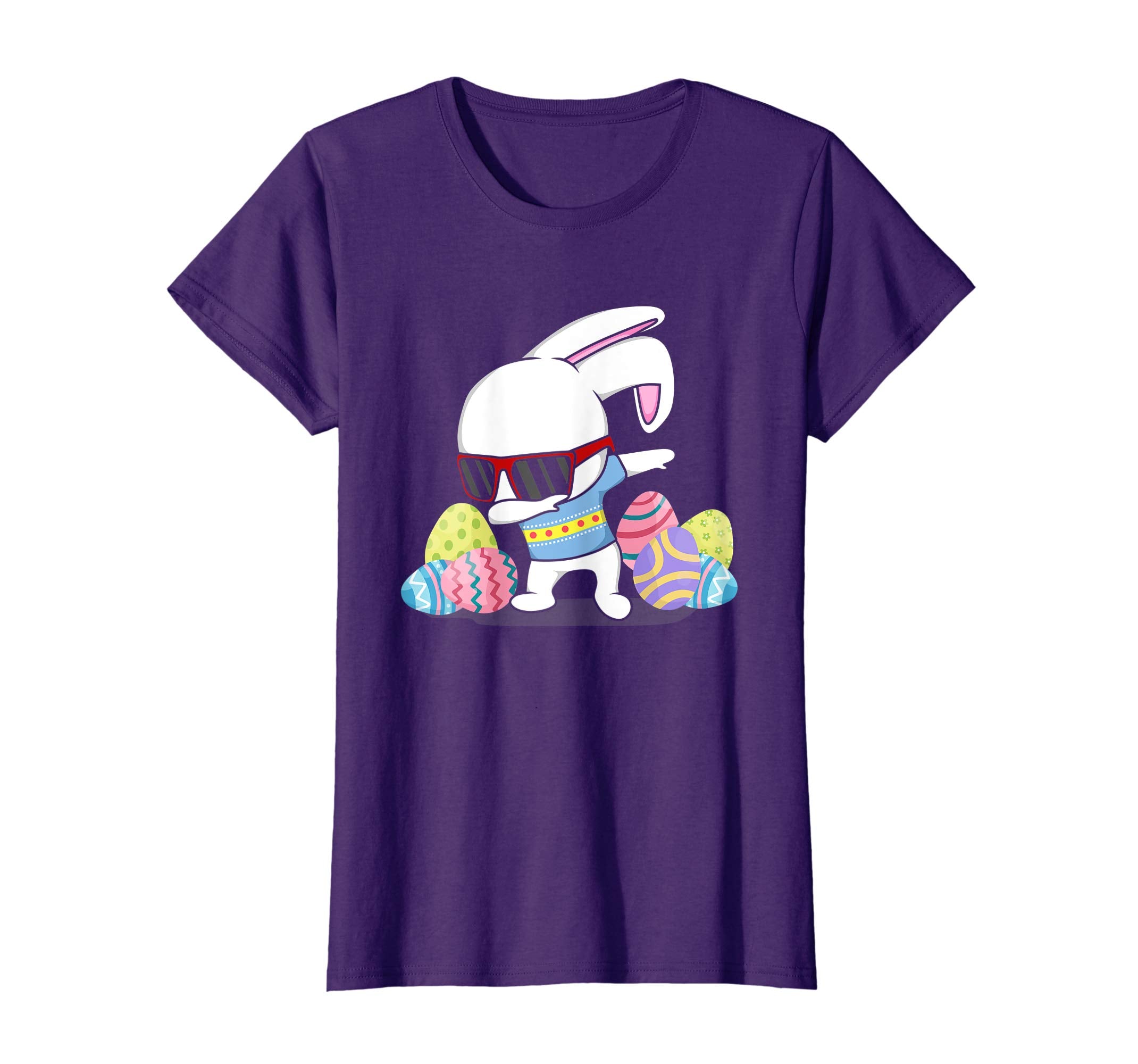 Dabbing Easter Bunny Rabbit T-Shirt Kids Boys Girls
