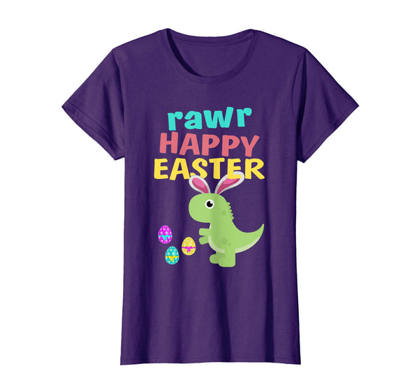 Happy Easter Dinosaur Bunny Ears Eggs T Shirt T Rex Kids Boy