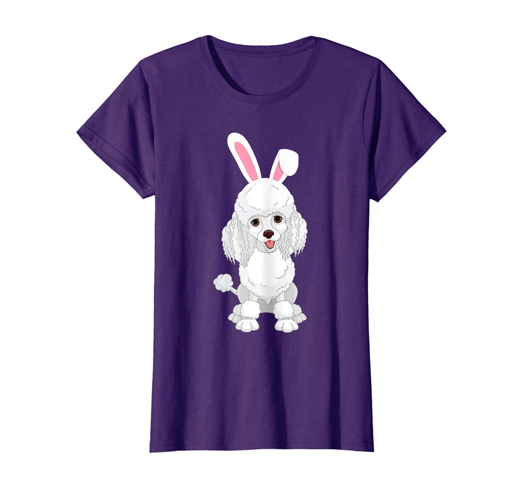 Poodle Dog With Bunny Rabbit Hat Easter Happy Day Shirt