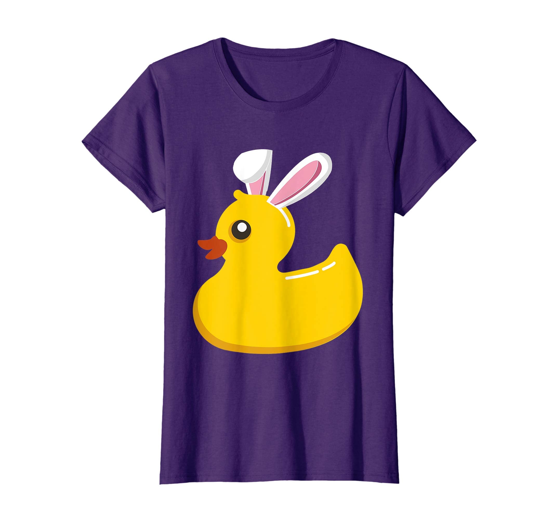 Rubber Duck With Easter Bunny Ears Funny Cute Pascha T-Shirt