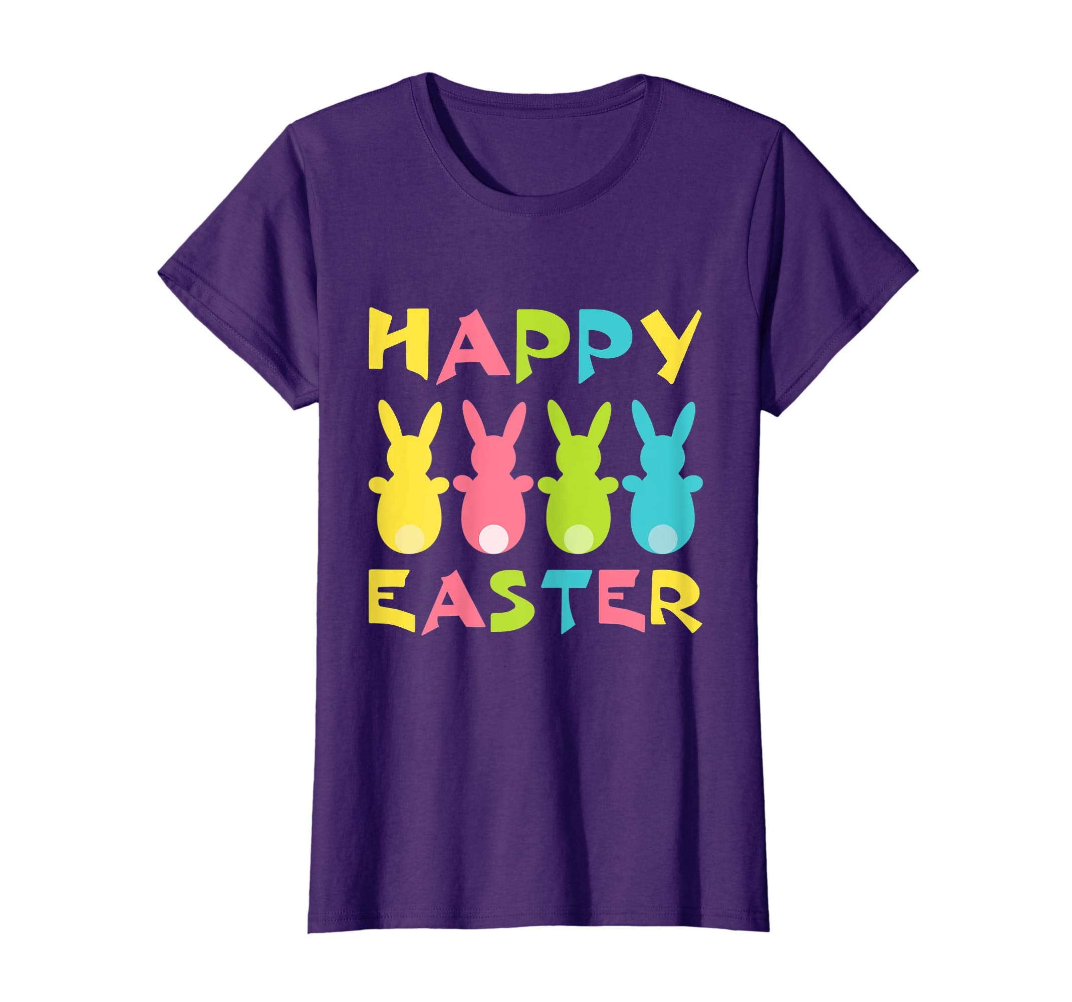 Happy Easter Shirt For Boys Girls Women Men Colorful Eggs