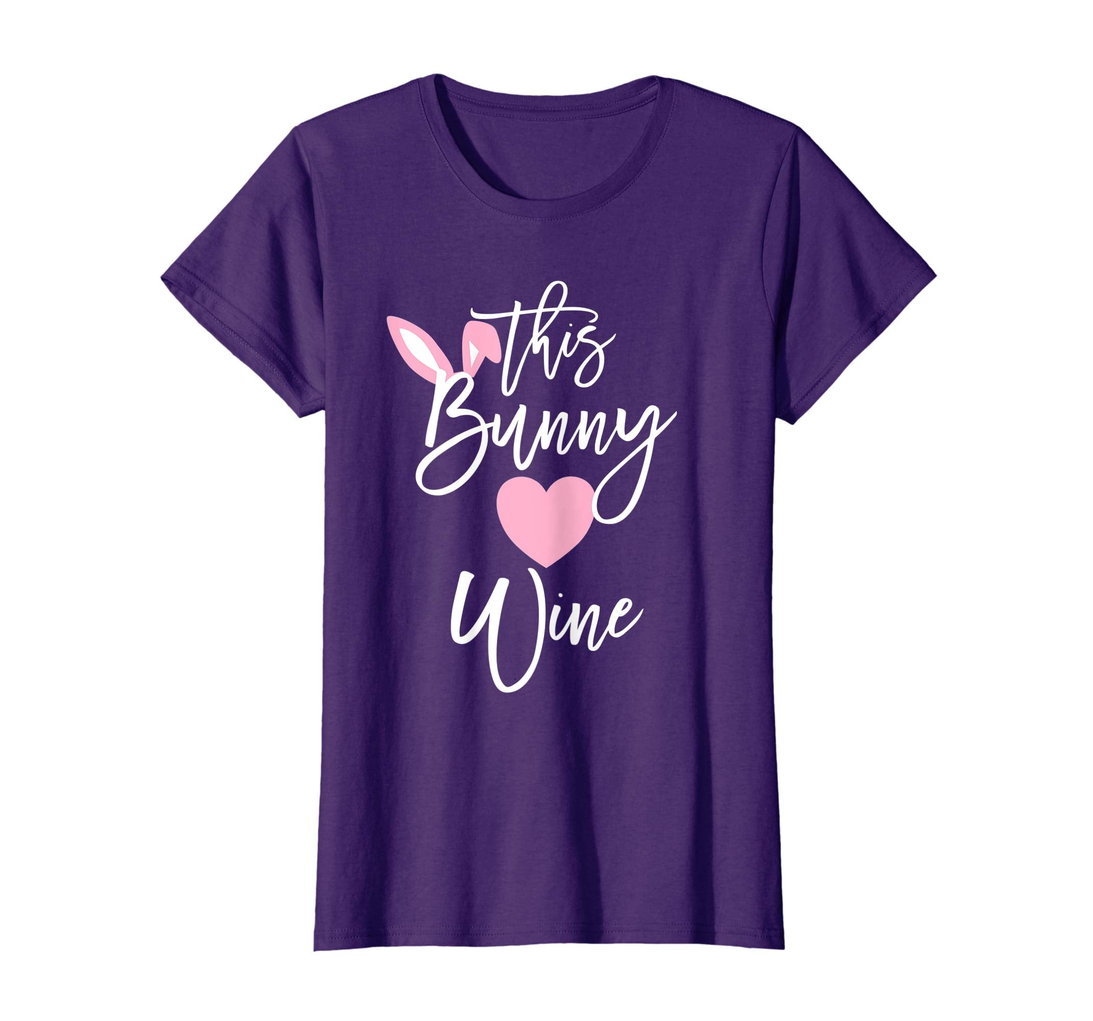 Womens Bunny Easter Wine Glasses Quotes Gift T Shirt for Wine Lover