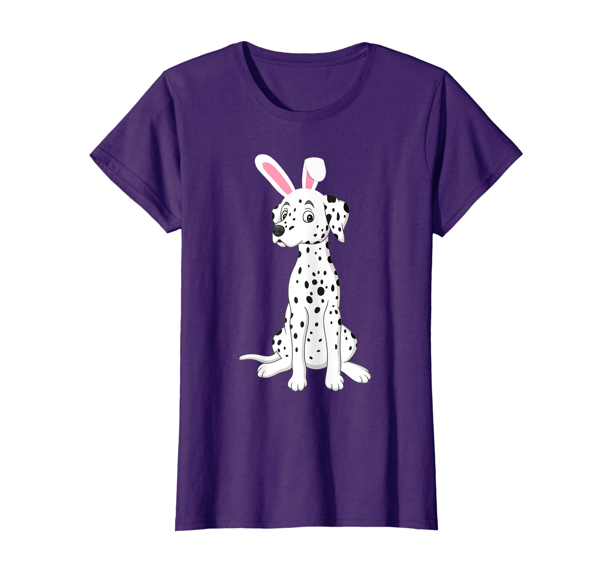 Dalmatian Dog With Bunny Rabbit Hat Easter Happy Day Shirt