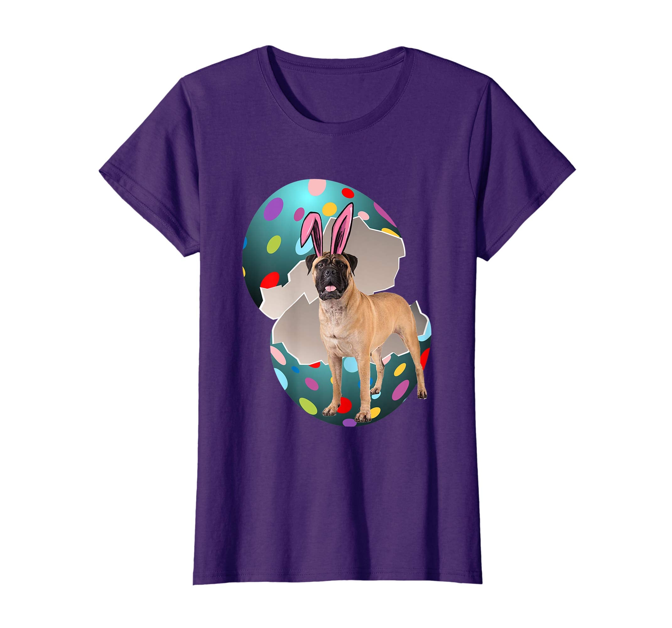 Bullmastiff Dad Mom Easter Day Gift T shirt