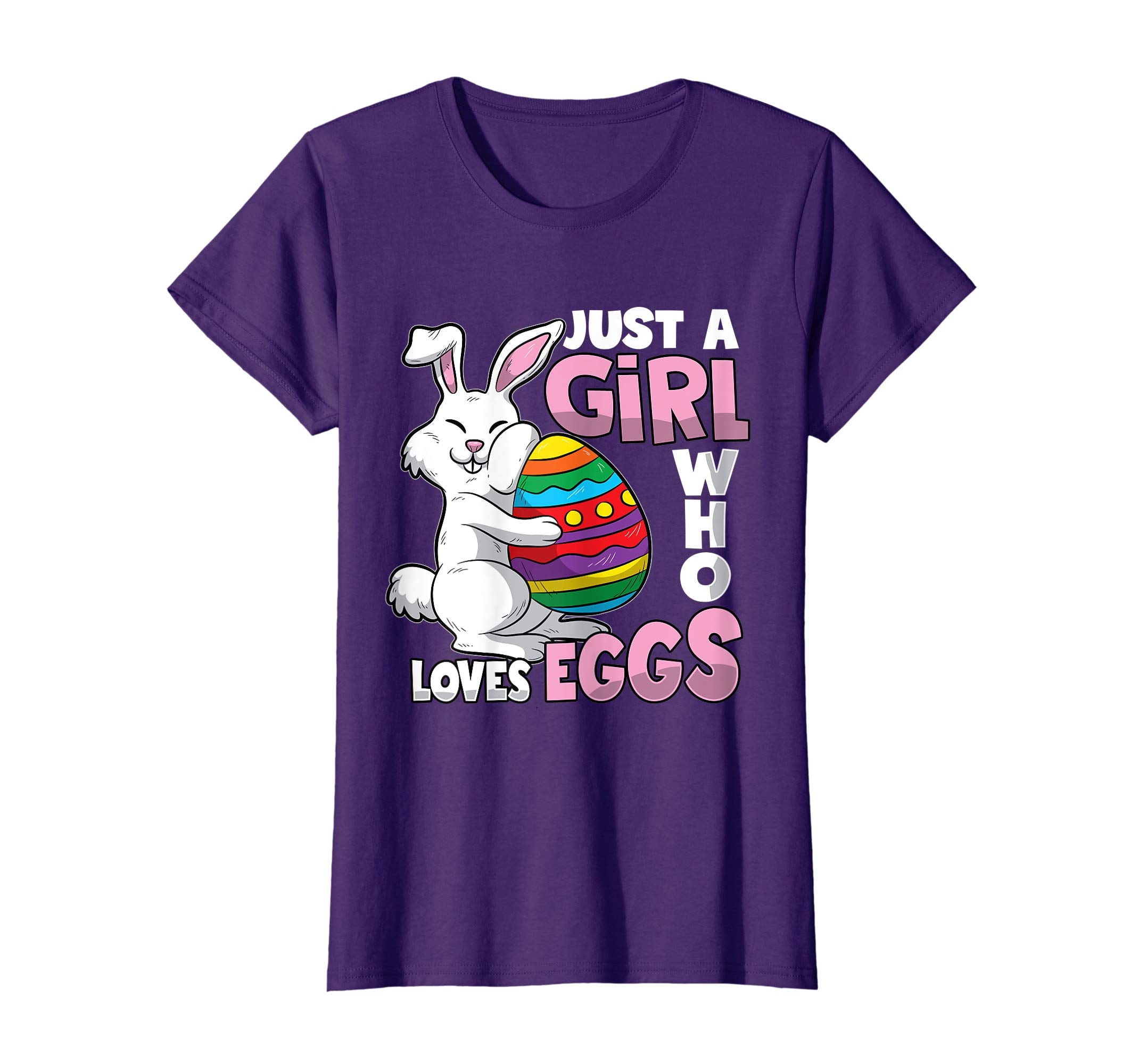 Easter Egg Hunt Girl T-shirt Cute Girls Teens Women Gift
