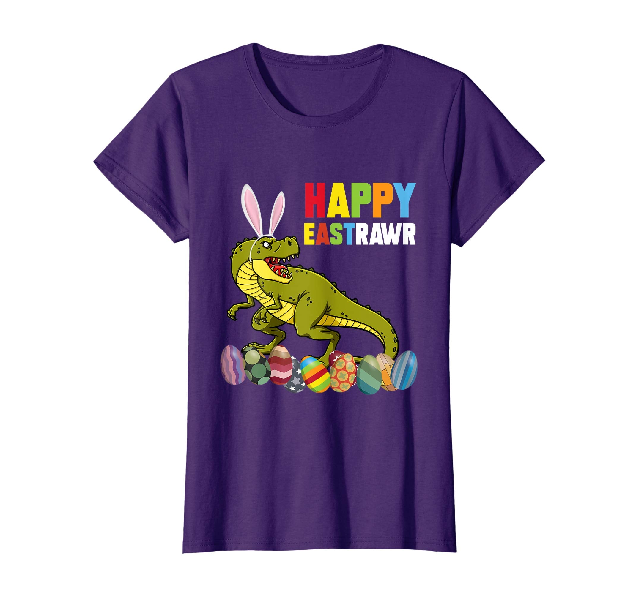Happy Eastrawr Rex Dinosaur Easter with Bunny and Egg Shirt
