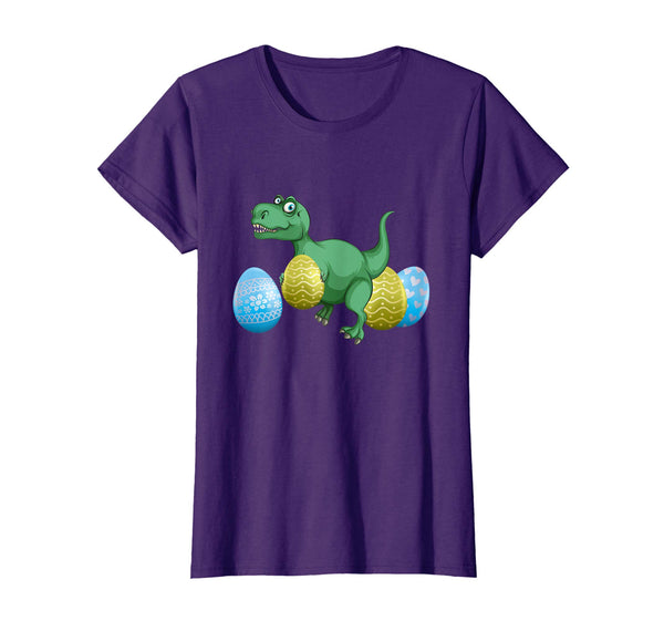 Easter T-Rex Shirt For Kids Cute Easter Dinosaur Egg Shirt