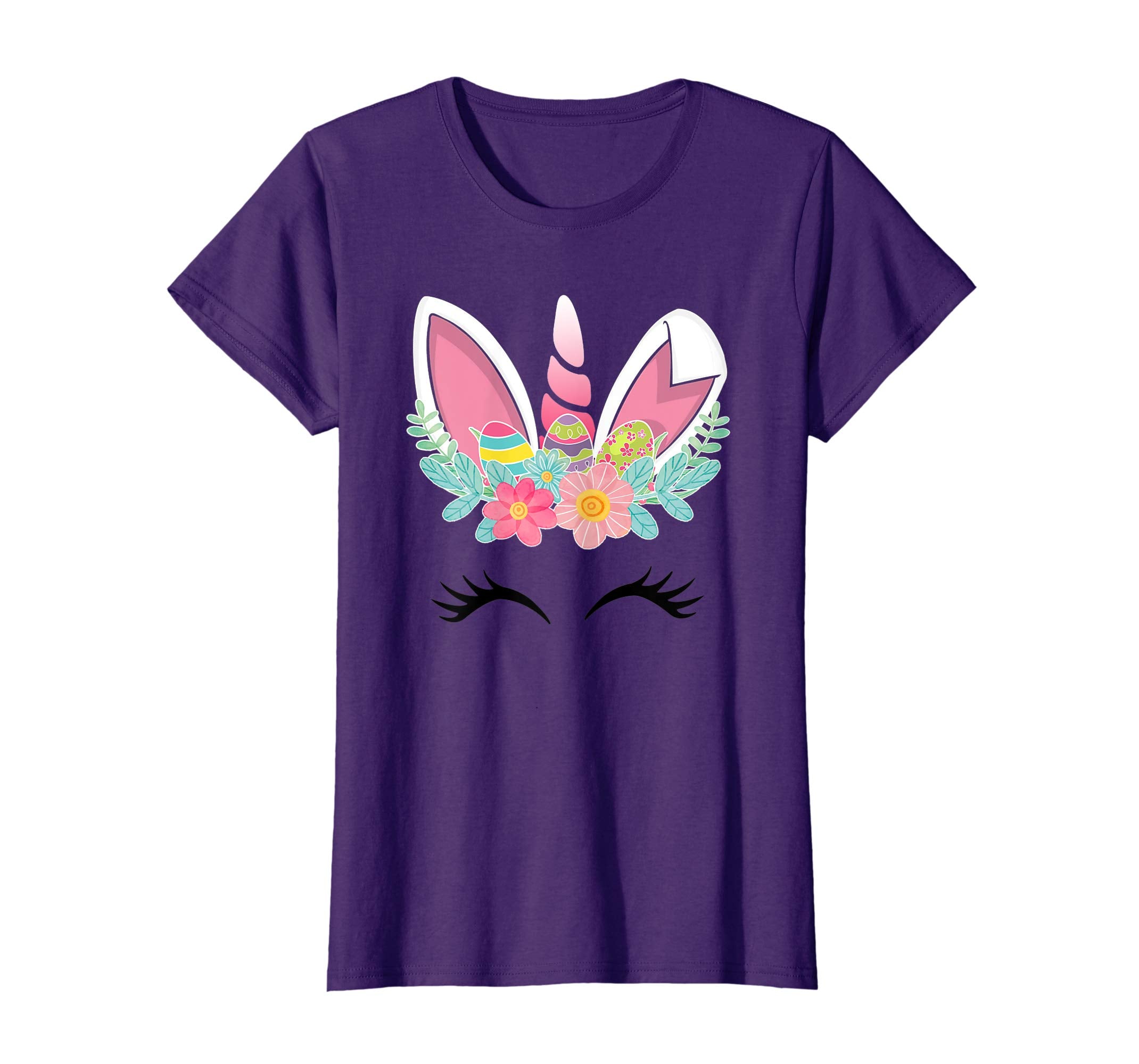 Unicorn Bunny Easter T Shirt for Girls Women Gifts